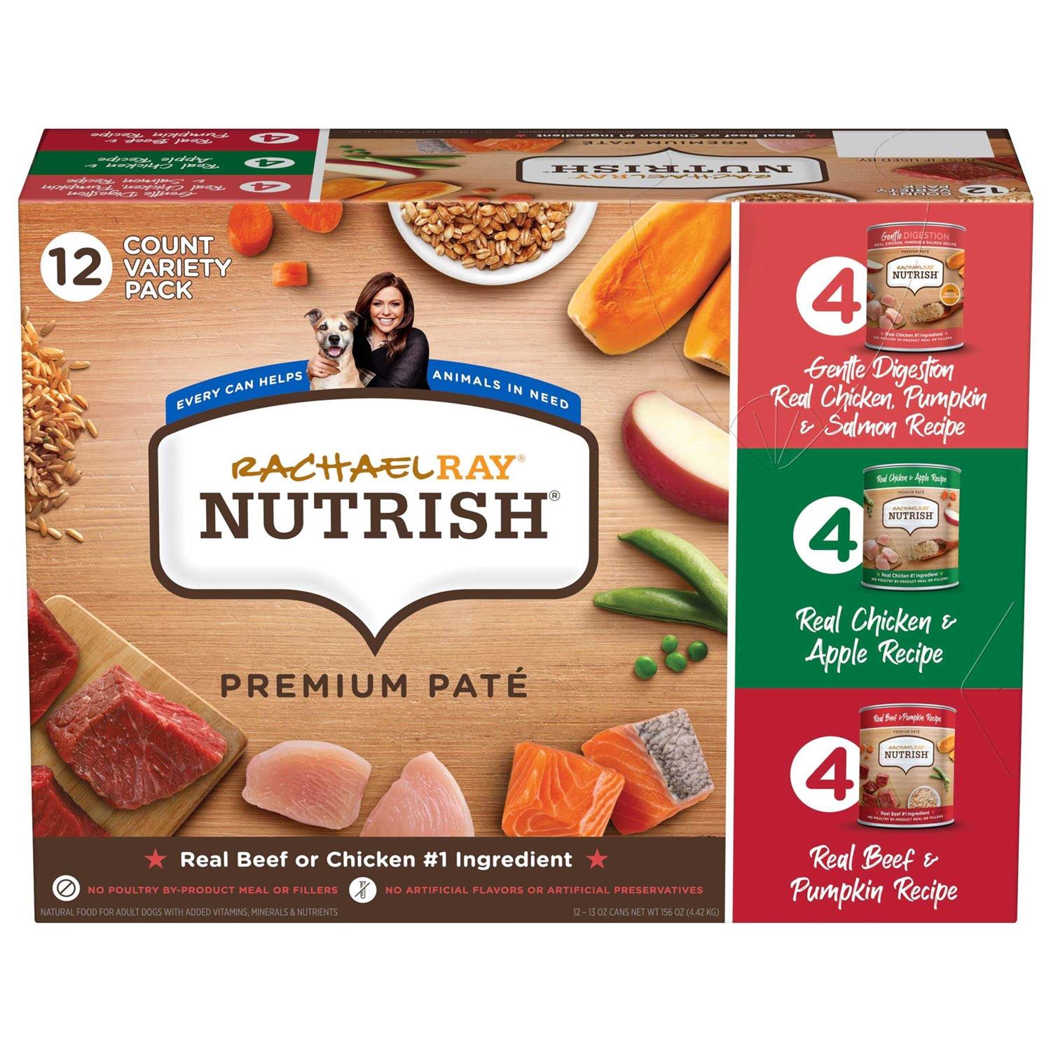 Rachael Ray Nutrish Premium Wet Dog Food Variety Pack - Healthber