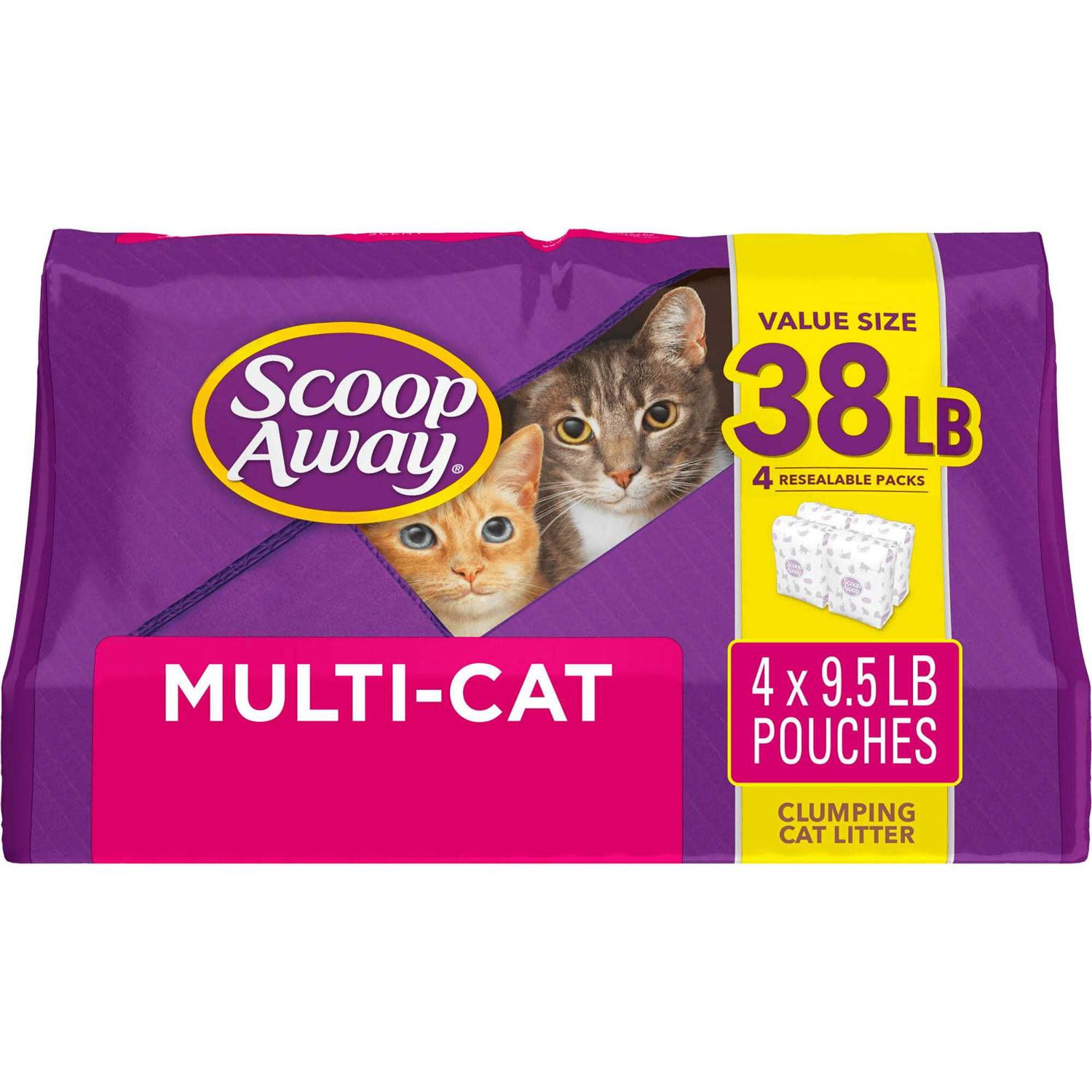 Scoop Away Clumping Cat Litter Multi-Cat - Healthber