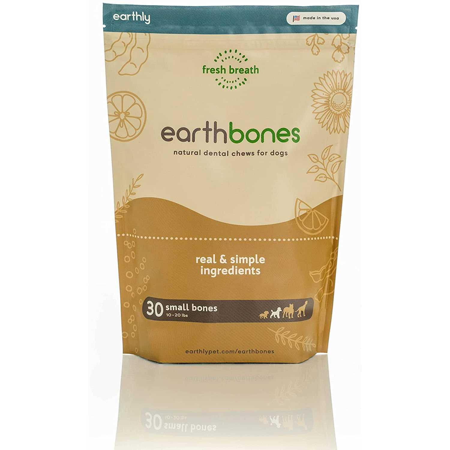 Earthbones Dental Chews for Dogs Bones - Healthber