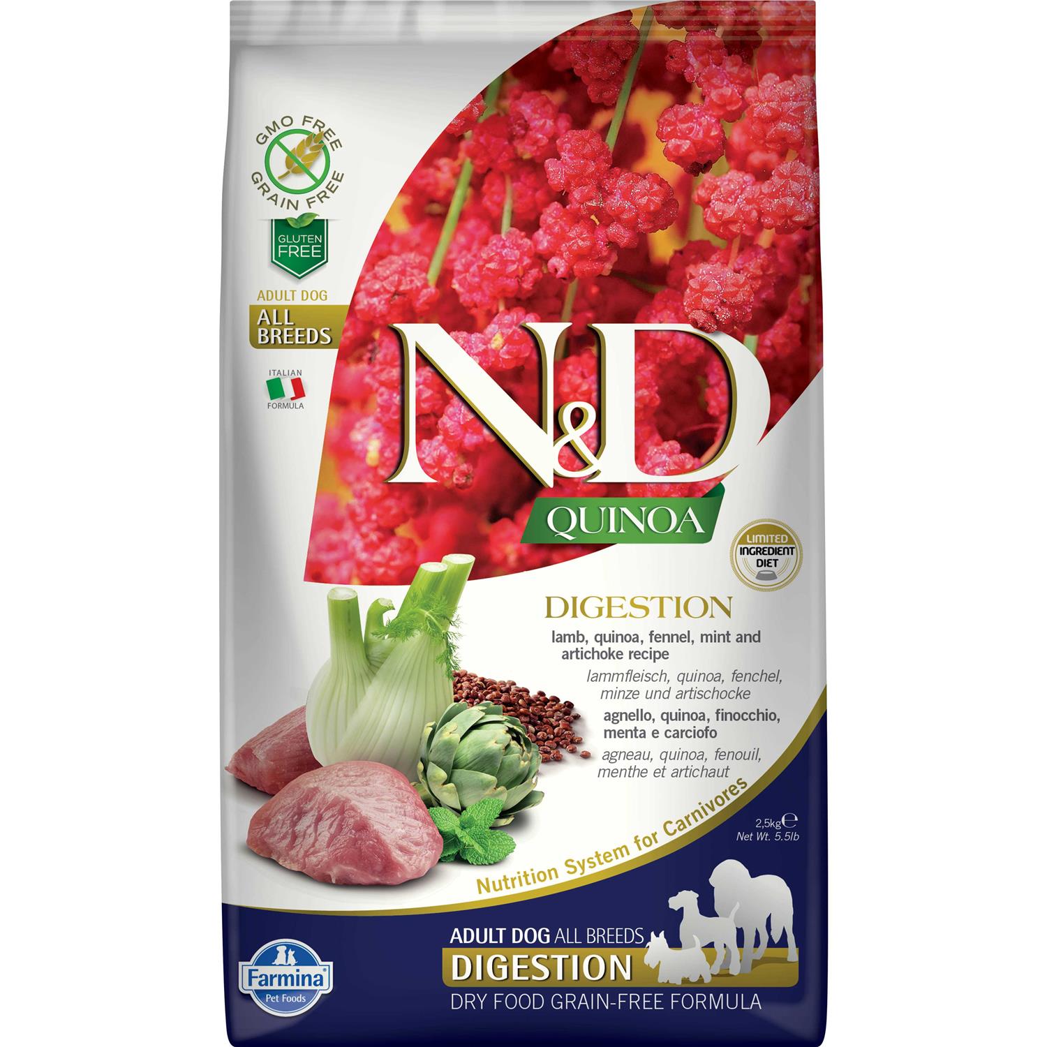 Farmina N&D Quinoa Digestion Lamb - Healthber