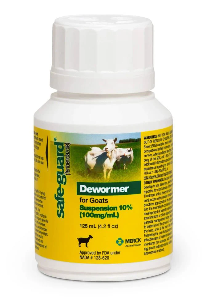 Safe-Guard Goat Dewormer (10% Suspension), 125 mL - Healthber