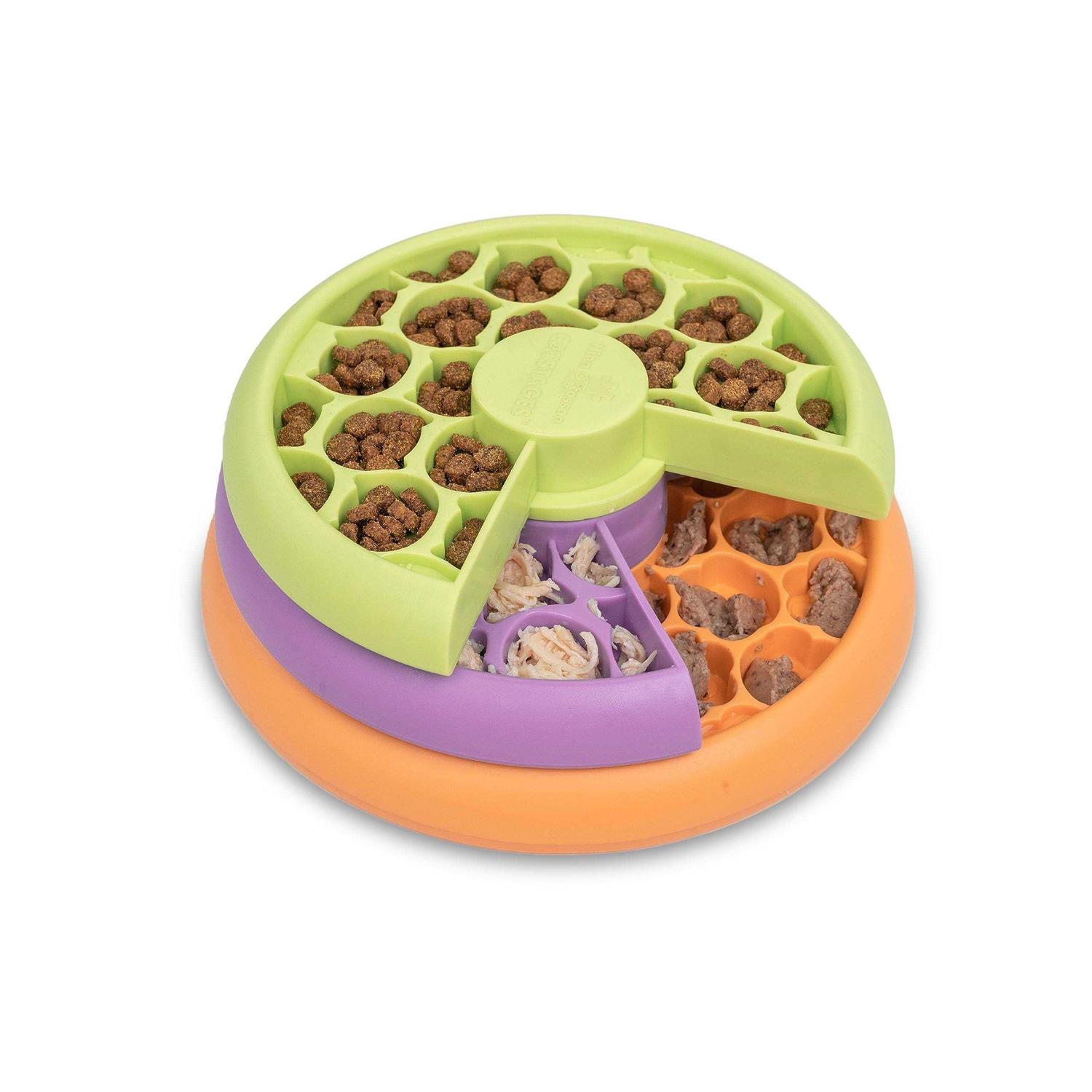 Catstages Kitty Lickin’ Layers Multilayered Fun Puzzle Cat Feeder - Healthber