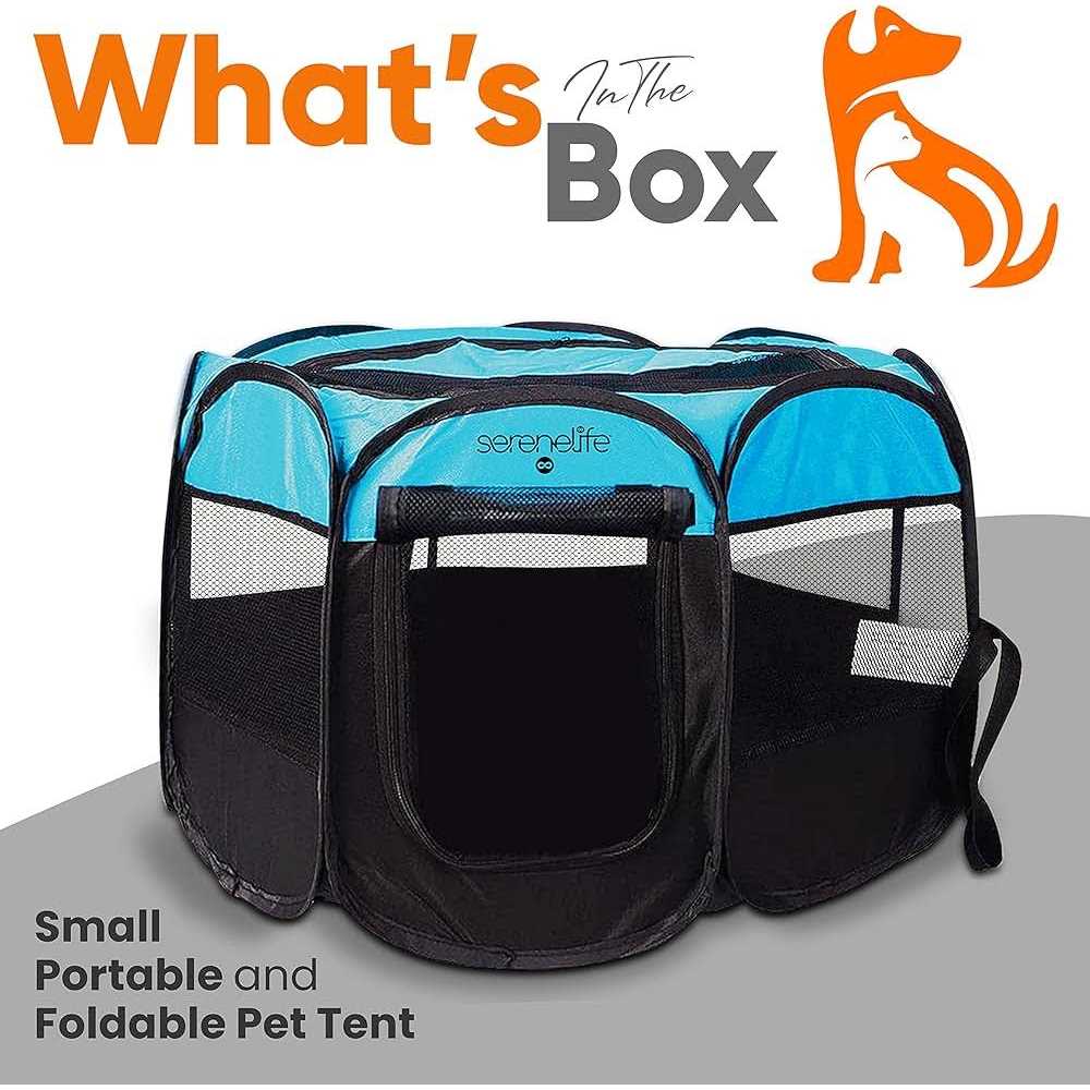 SereneLife Portable Foldable Pet Tent - Healthber