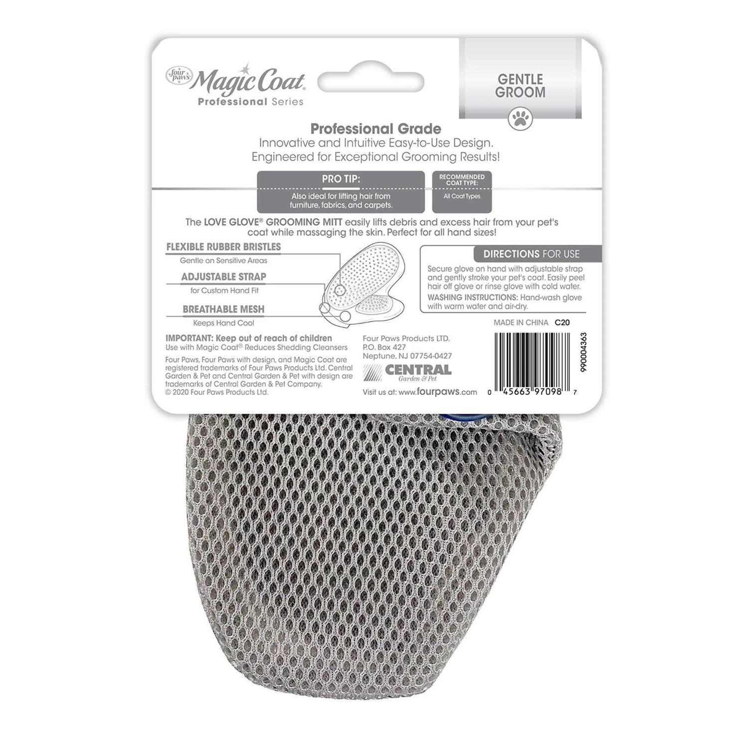 Four Paws Magic Coat Love Glove Grooming Mitt - Healthber