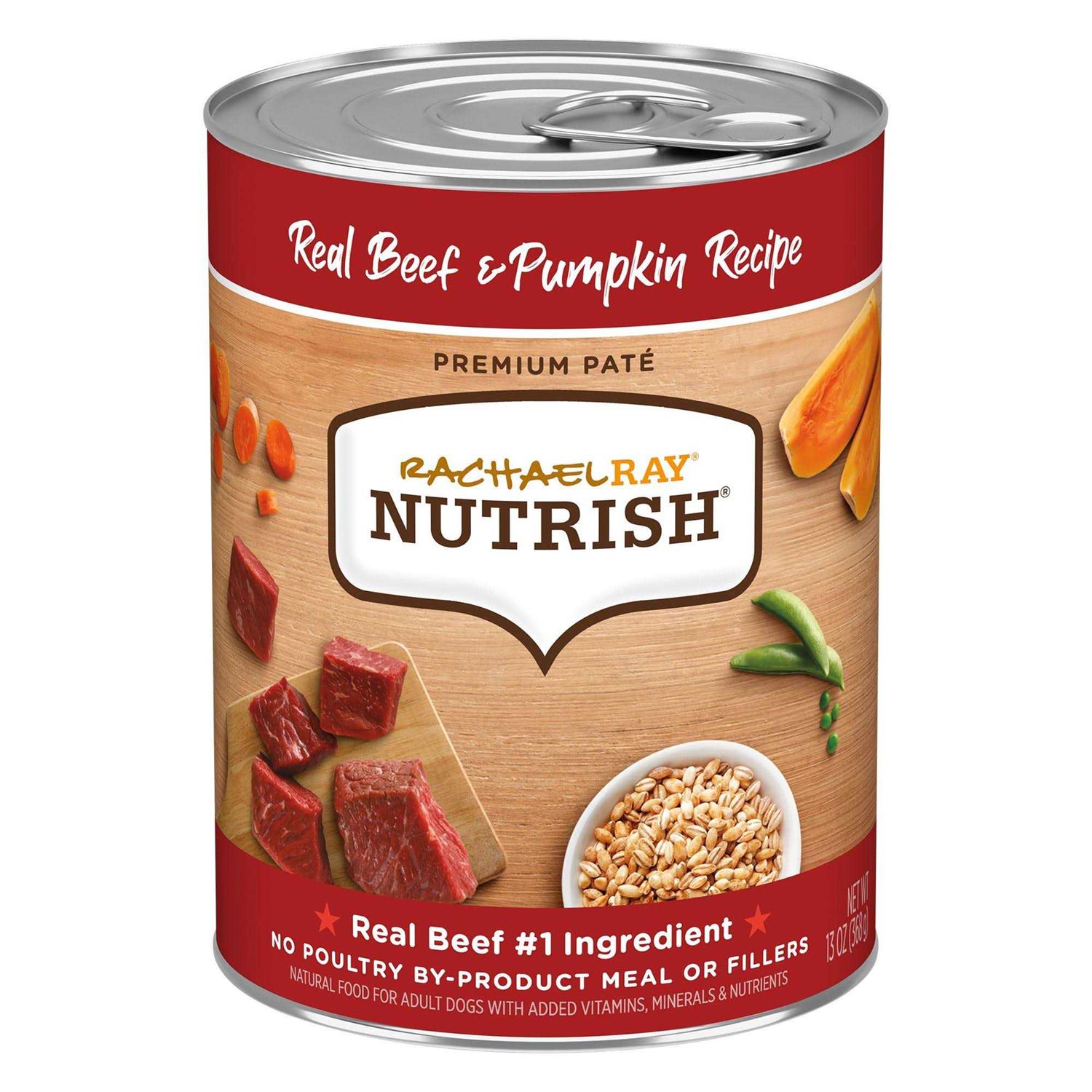 Rachael Ray Nutrish Real Beef & Pumpkin Recipe Wet Dog Food - Healthber