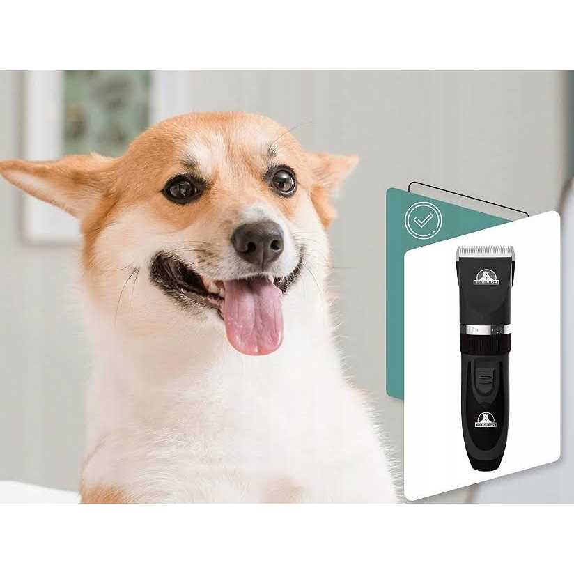 Pet Union Professional Dog Grooming Kit Cordless Low Noise Dog Clippers for Grooming Thick Coats - Healthber