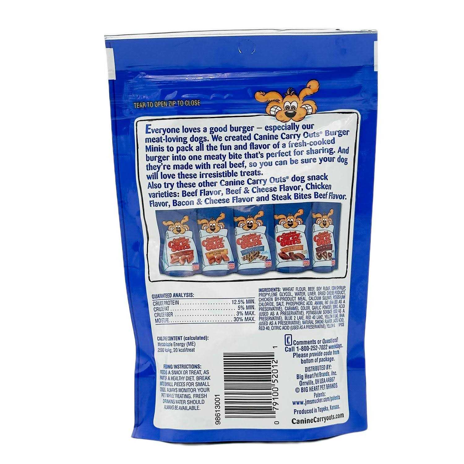 Canine Carry Outs Beef Flavor Dog Treats - Healthber