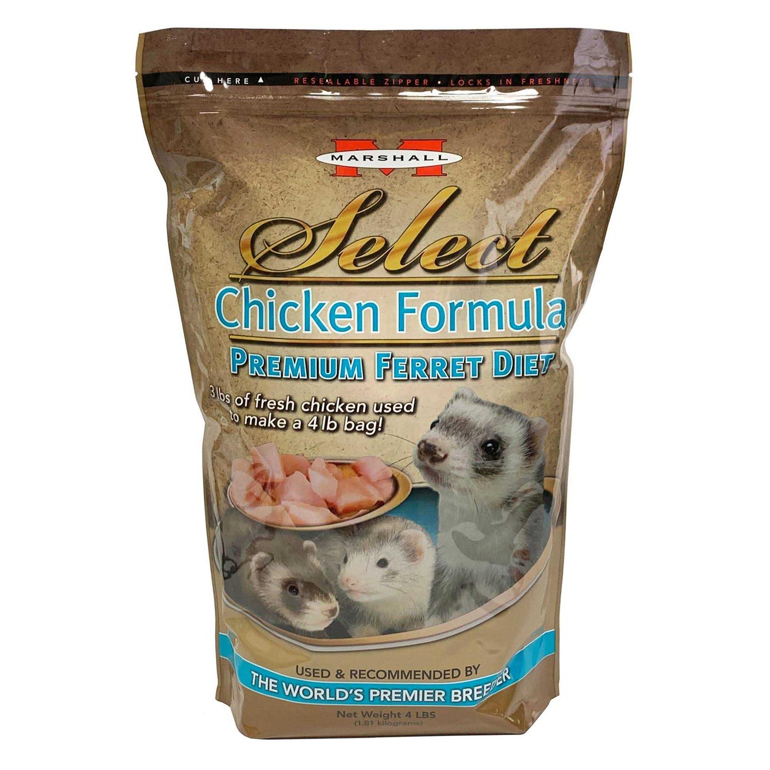 Marshall Select Chicken Ferret Diet - Healthber