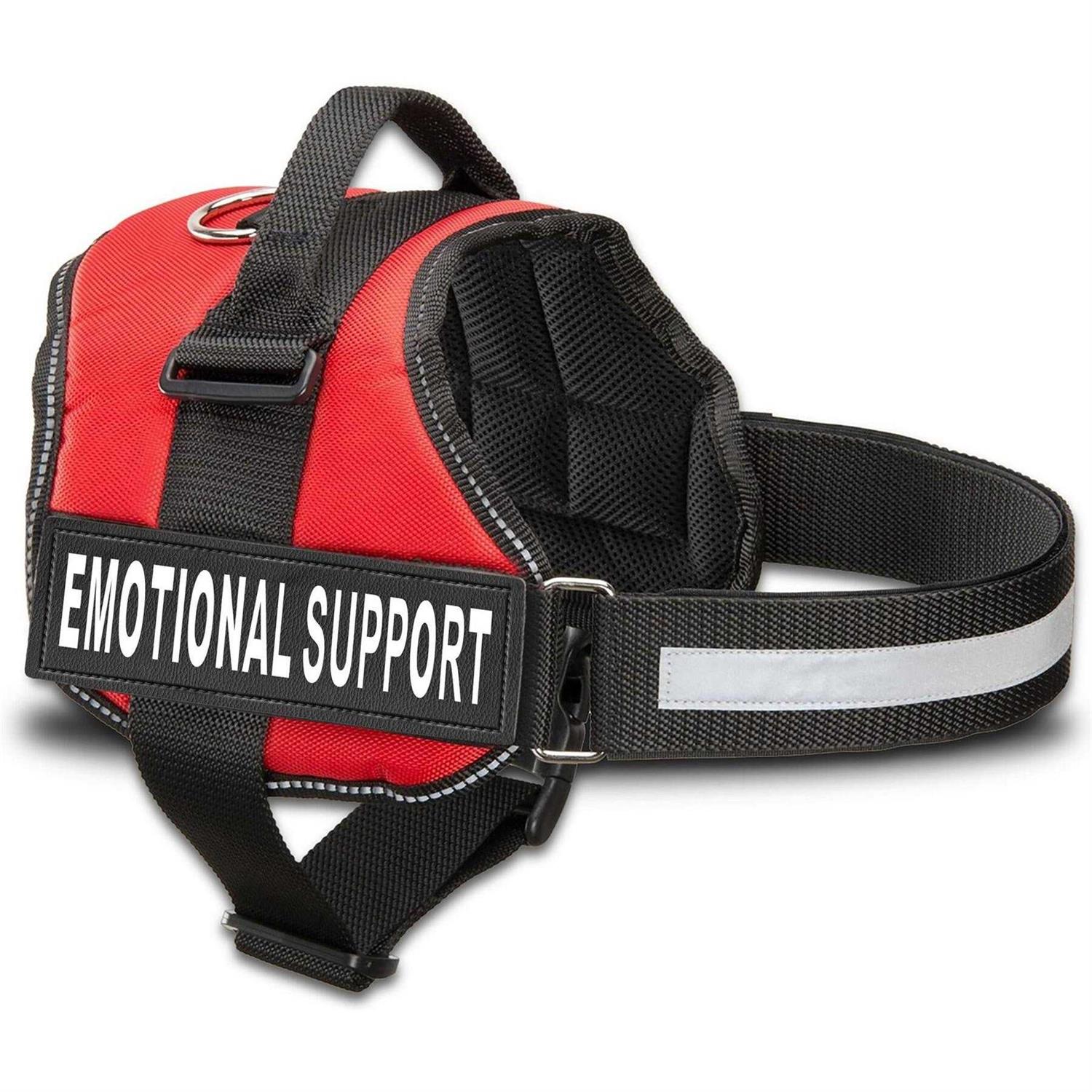 Industrial Puppy Emotional Support Dog Vest Harness with Reflective Straps - Healthber