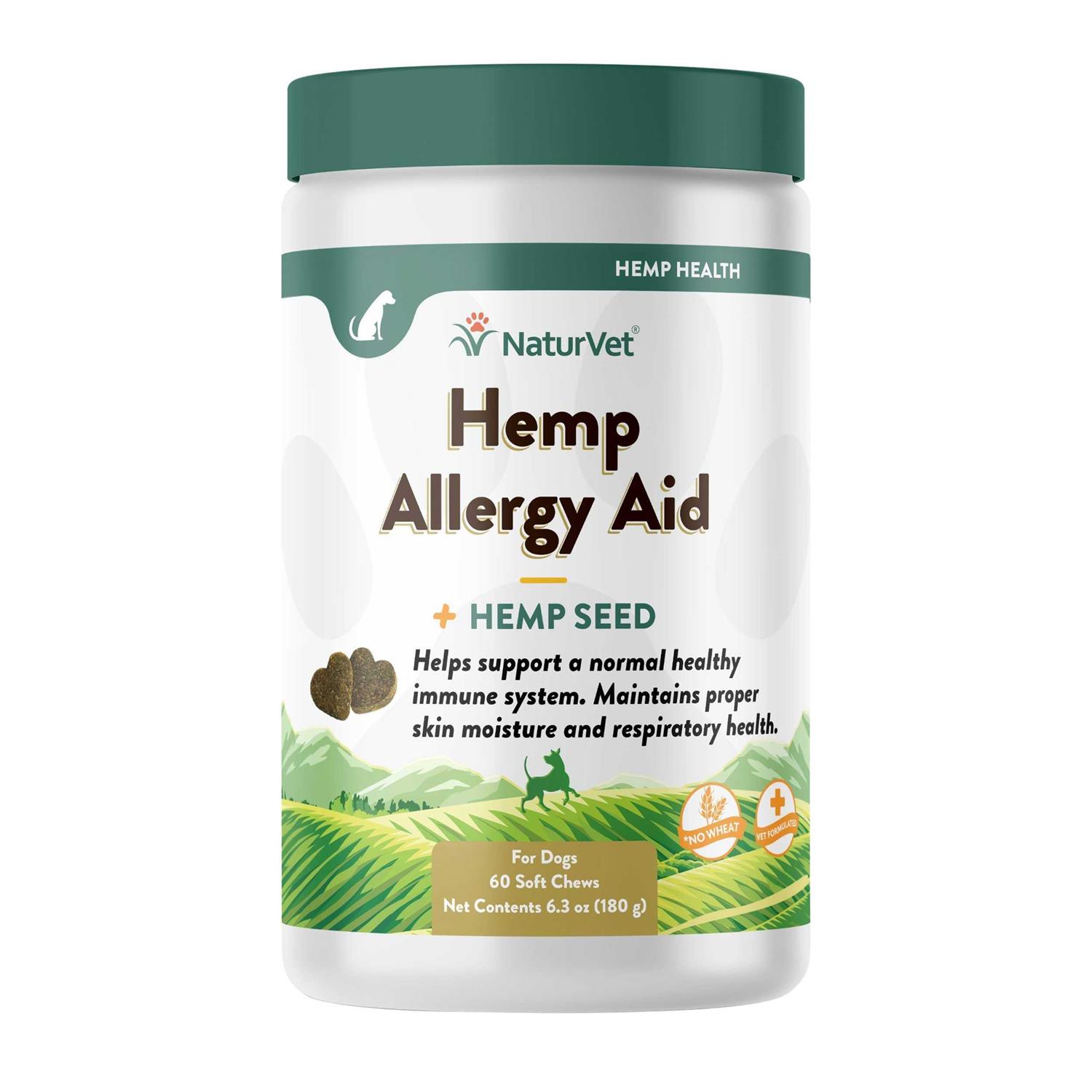 NaturVet Allergy Aid Hemp Soft Chews - Healthber