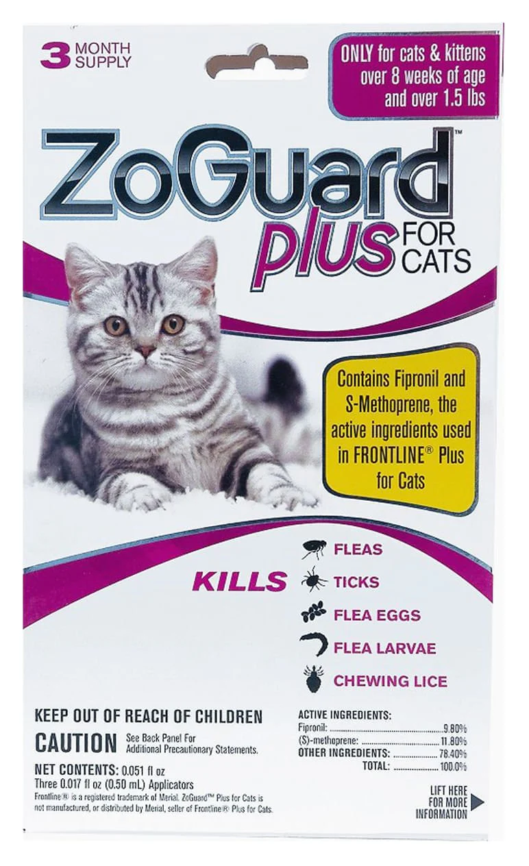ZoGuard Plus for Cats, 3 pack - Healthber
