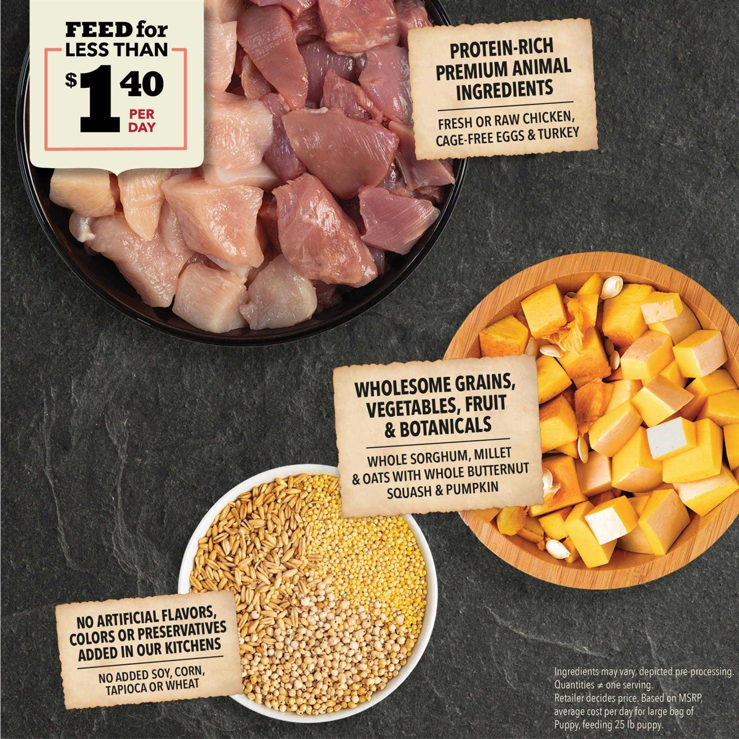 Acana Wholesome Grains Puppy Recipe Dry Dog Food - Healthber