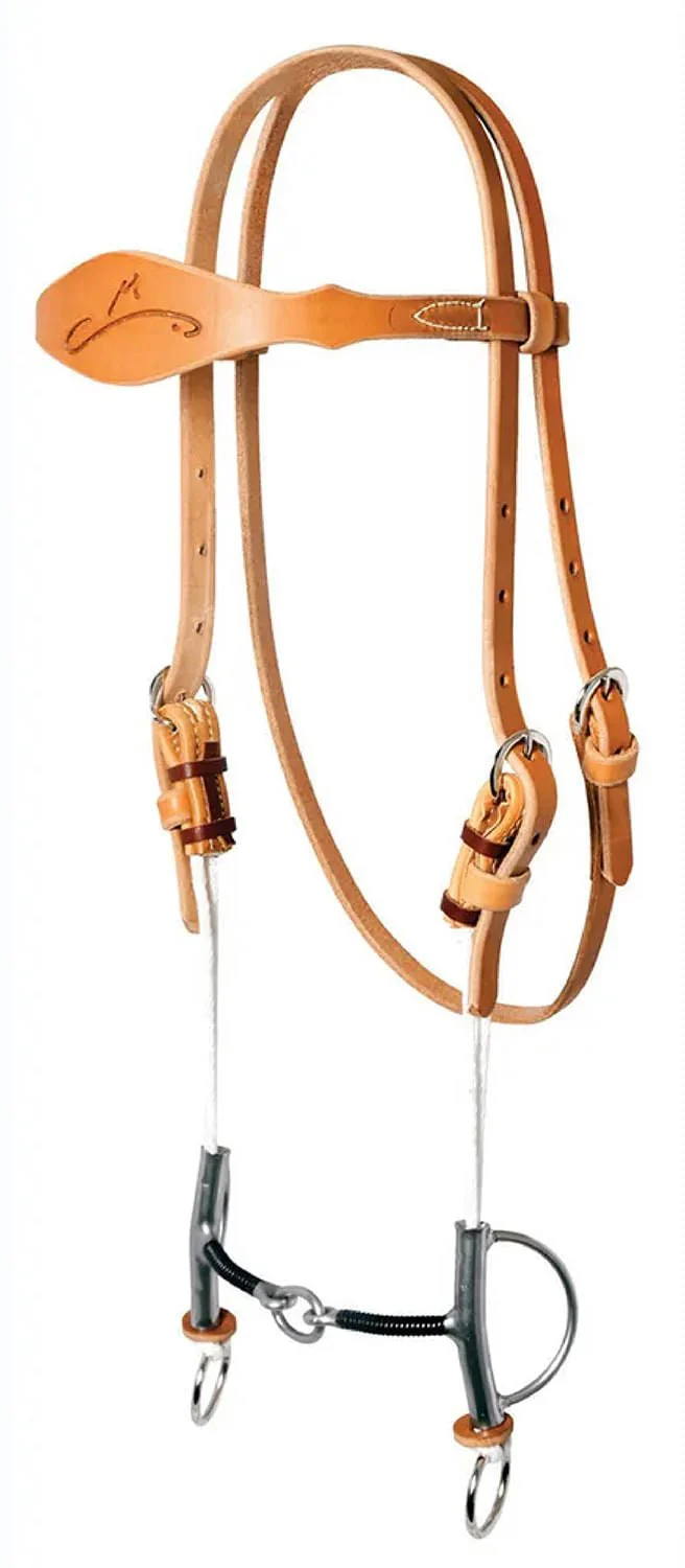 Reinsman Sharon Camarillo Draw Gag Bridle, Full - Healthber