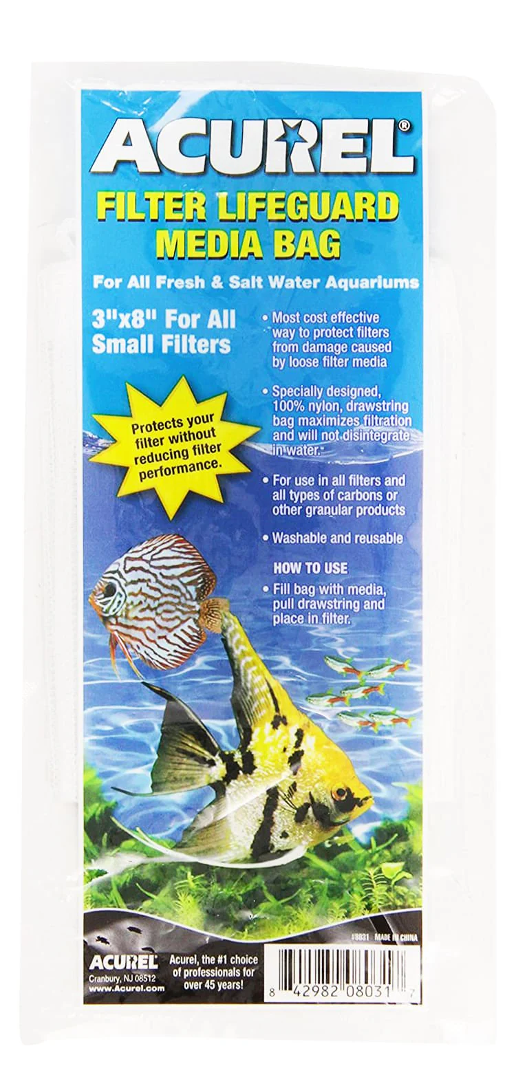 Acurel Carbon Filter Lifeguard Media Bags with Drawstring - Healthber