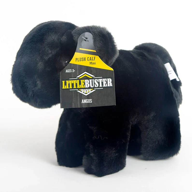 Little Buster Plush Calf Angus, Black - Healthber