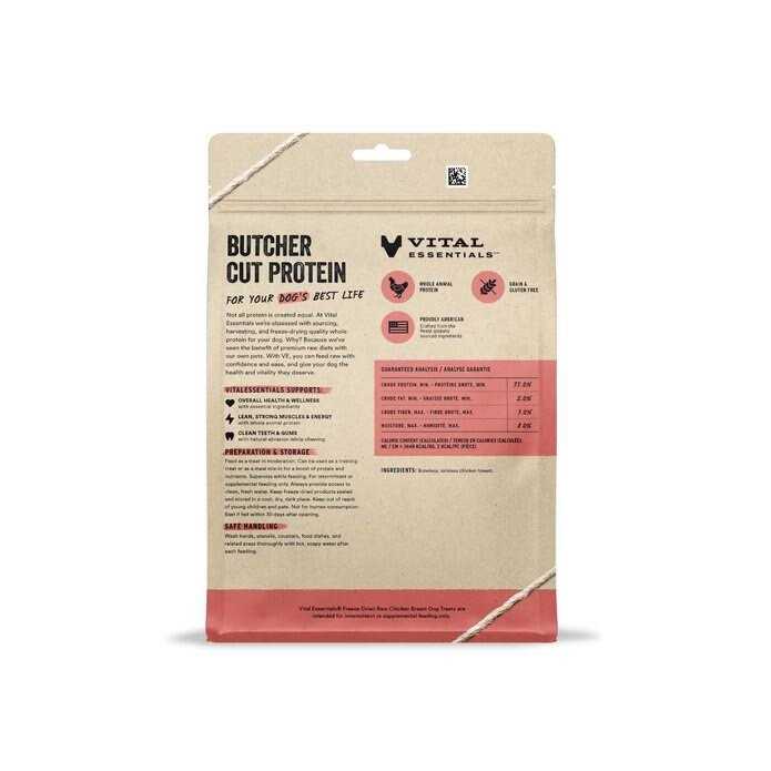 Vital Essentials Dog Treats Freeze Dried Chicken Breast - Healthber