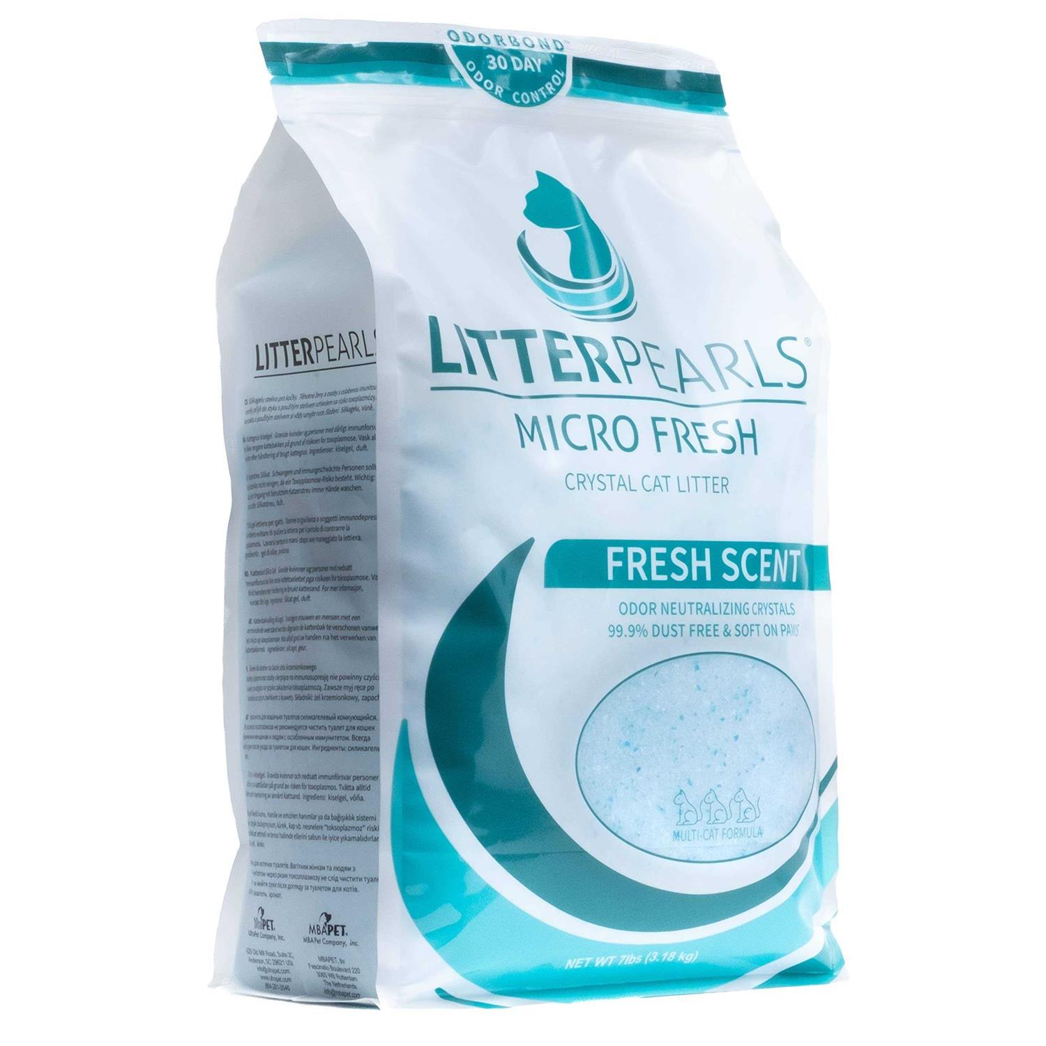 Litter Pearls Crystal Cat Litter with Odorbond Superior Odor Control - Healthber