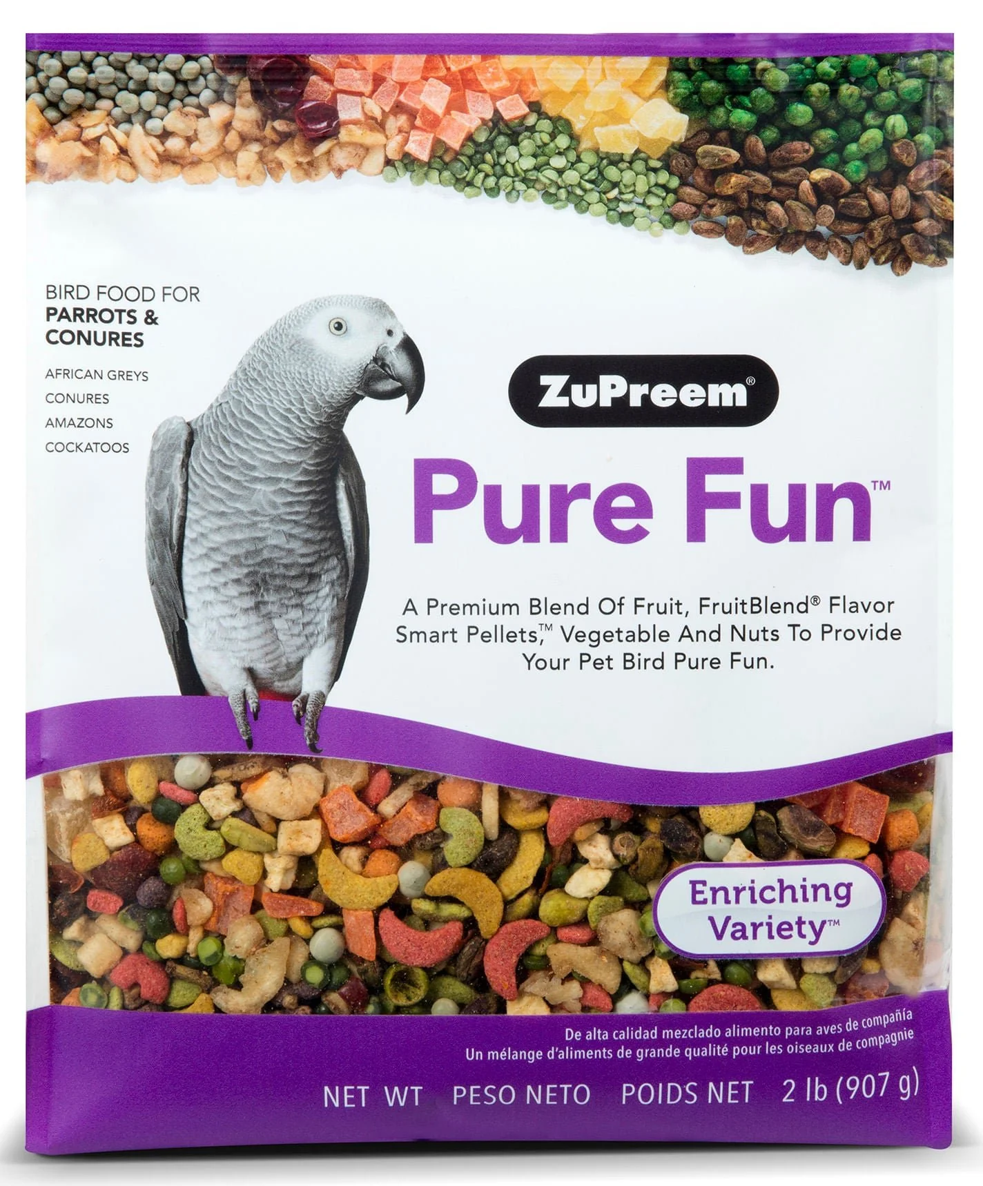 Pure Fun Bird Food for Parrots & Conures - Healthber
