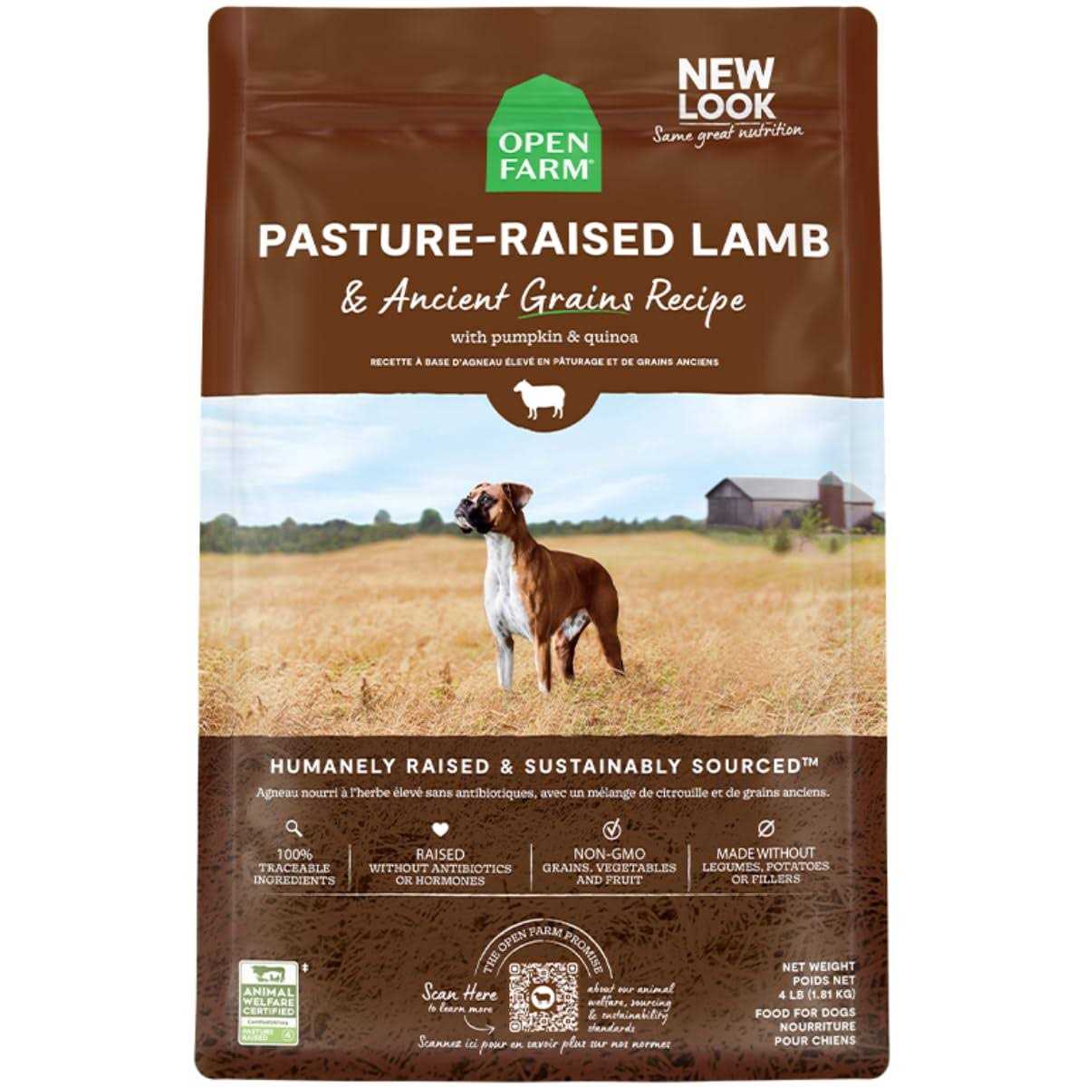 Open Farm Pasture Raised Lamb Ancient Grains Dry Dog Food - Healthber