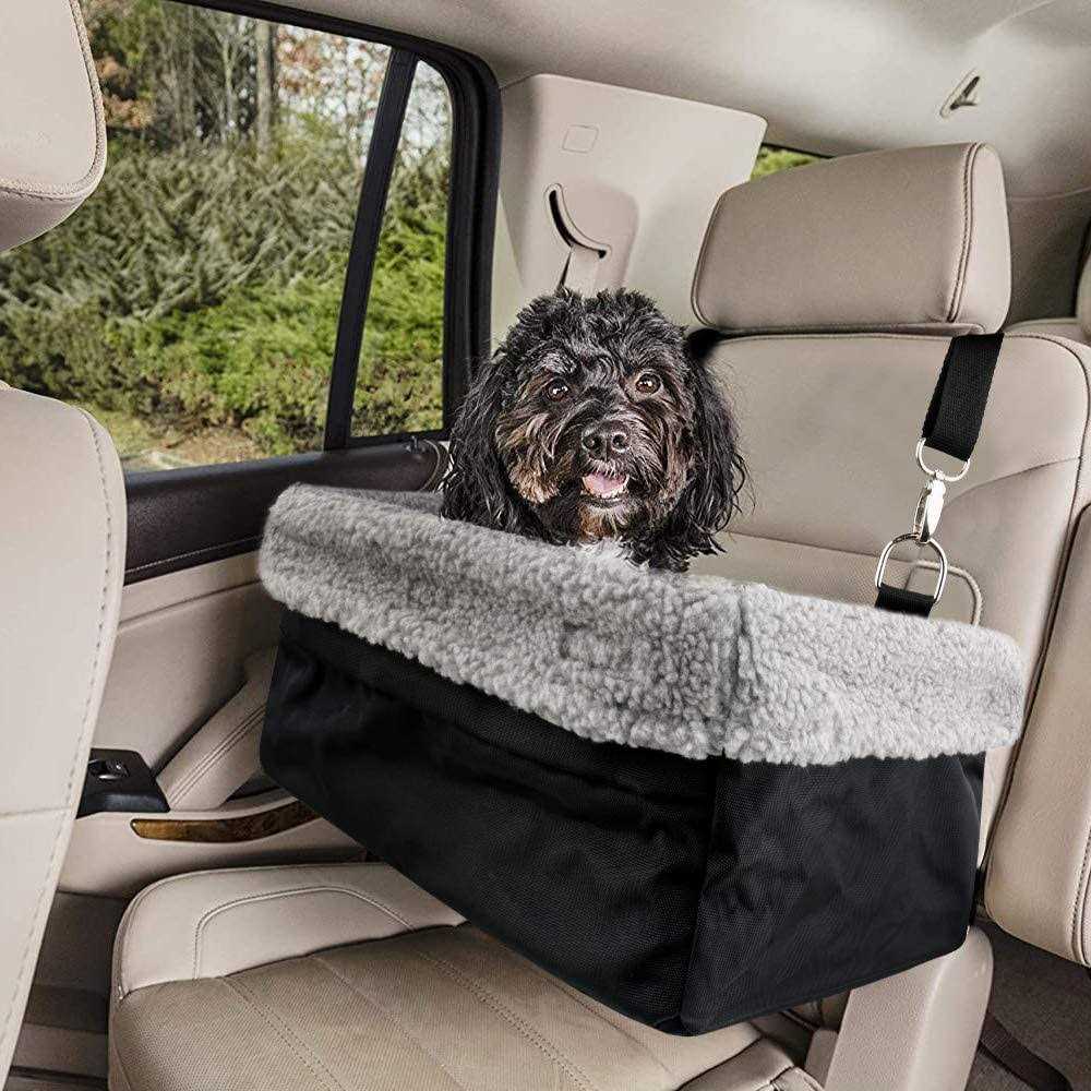 Devoted Doggy Deluxe Dog Car Seat Dog Booster Seat Fits Pets up to 15lbs - Healthber