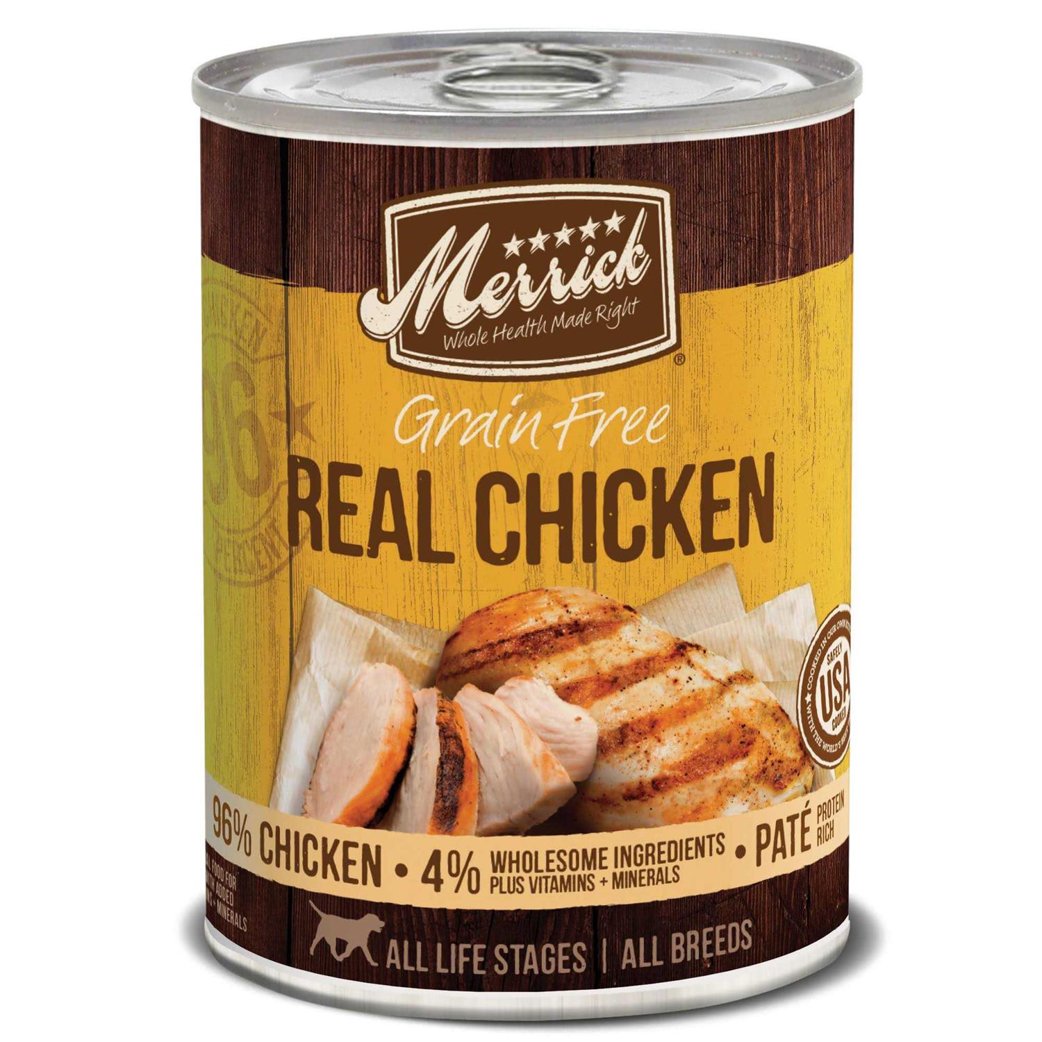 Merrick Grain-Free Real Chicken Dog Food - Healthber