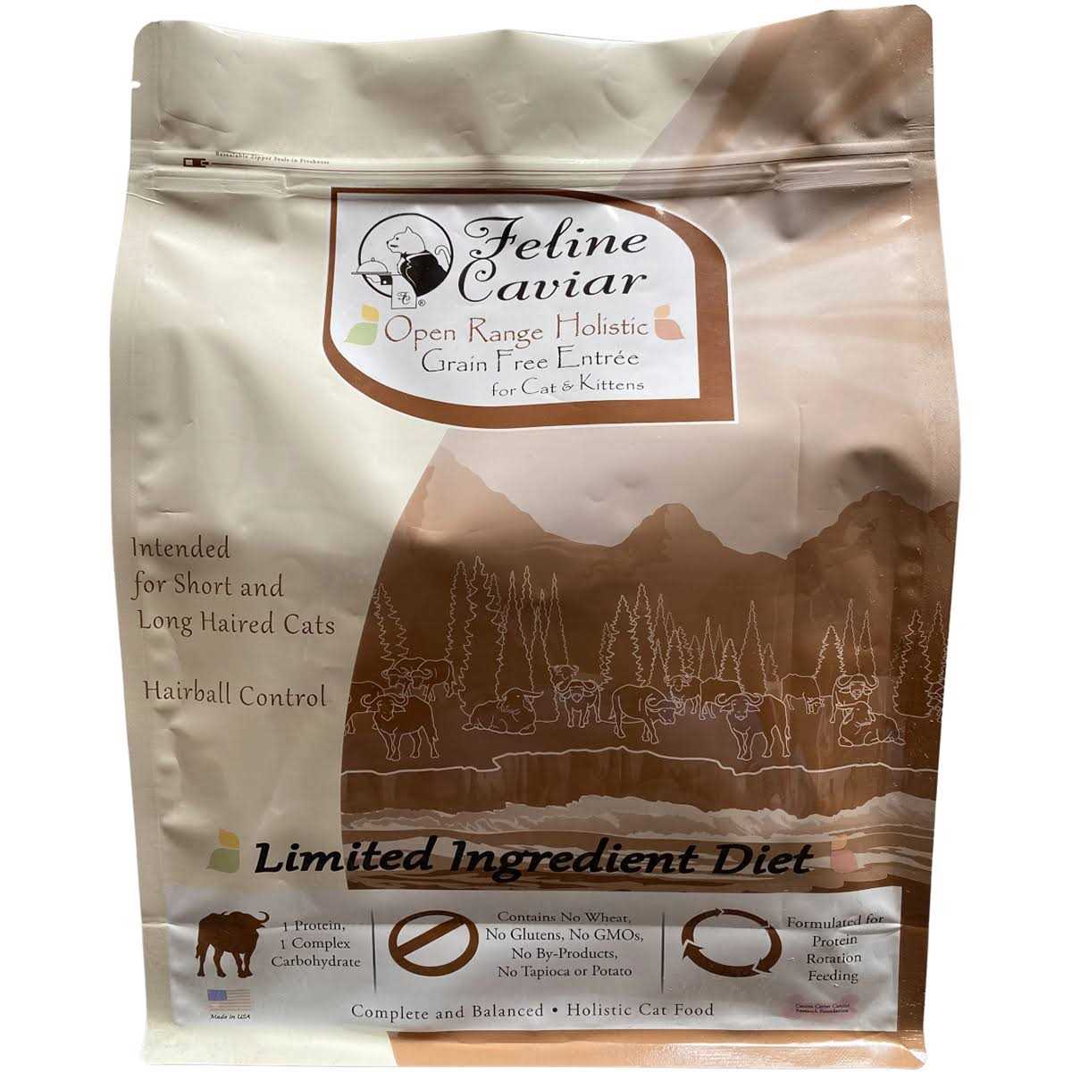 Feline Caviar Limited Ingredient Open Range Holistic Entrée Grain-Free Dry Cat Food - Healthber