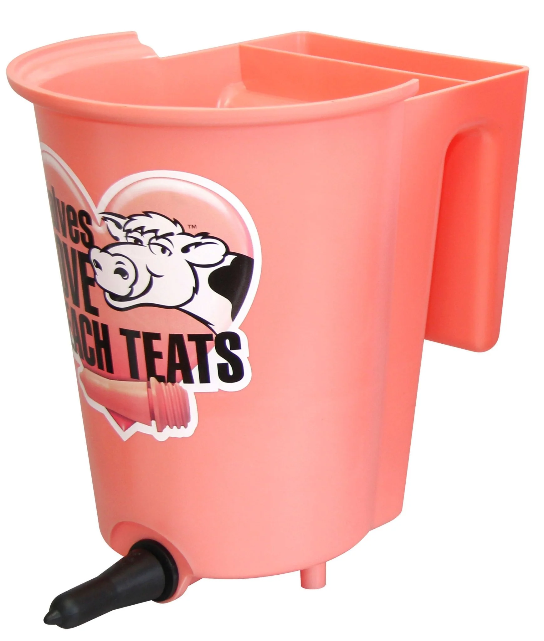 PeachTeats Reversible Bucket Feeder, 6 qt - Healthber