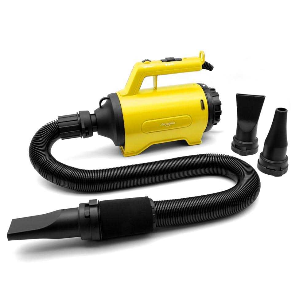 shernbao Dog Dryer High Velocity Professional Dog/Pet Grooming Force Hair Dryer/Blower - Healthber