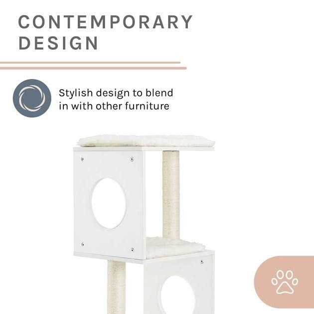 Sam’s Pets Sheree 50 White Cat Tree - Healthber