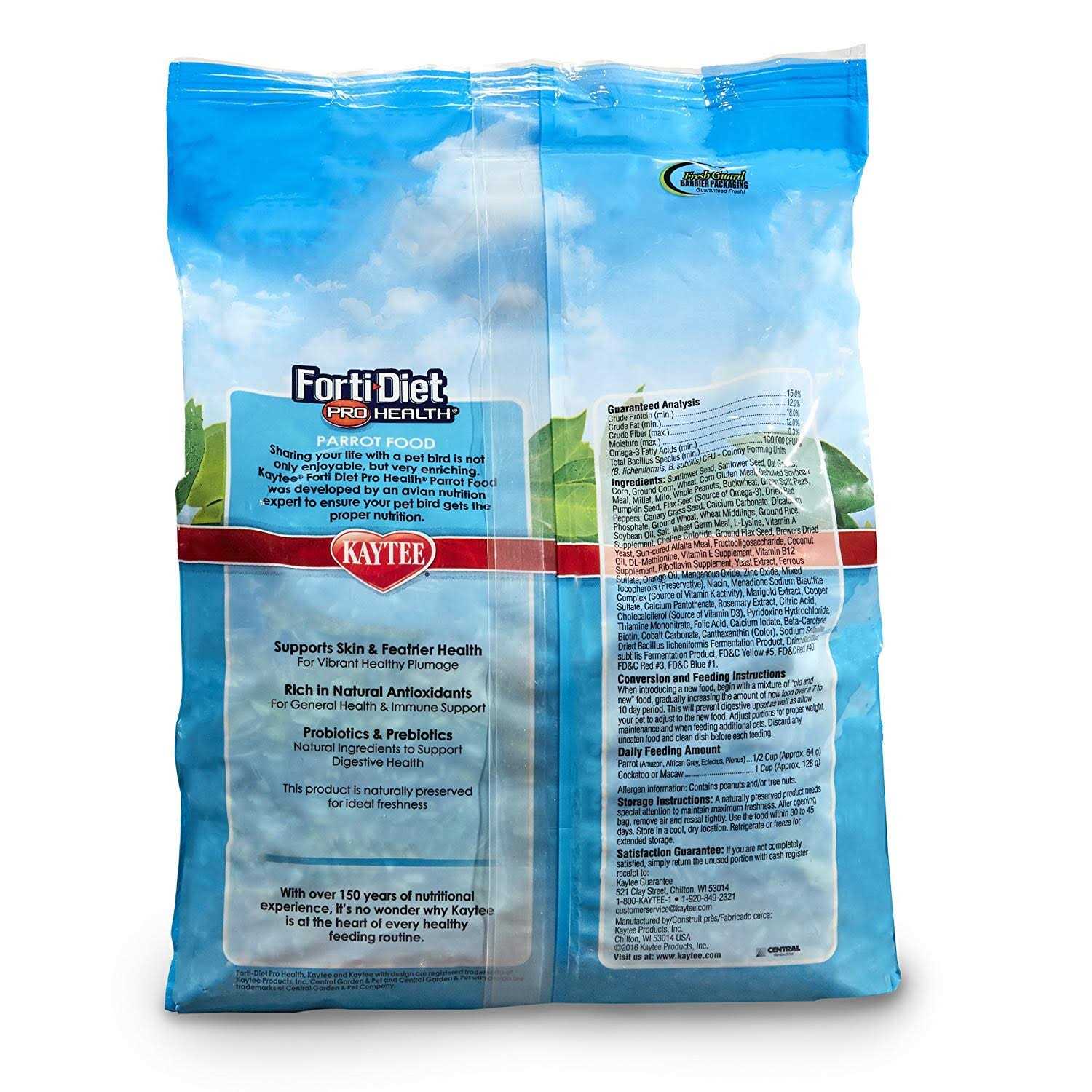 Kaytee Forti-Diet Pro Health Parrot Food - Healthber