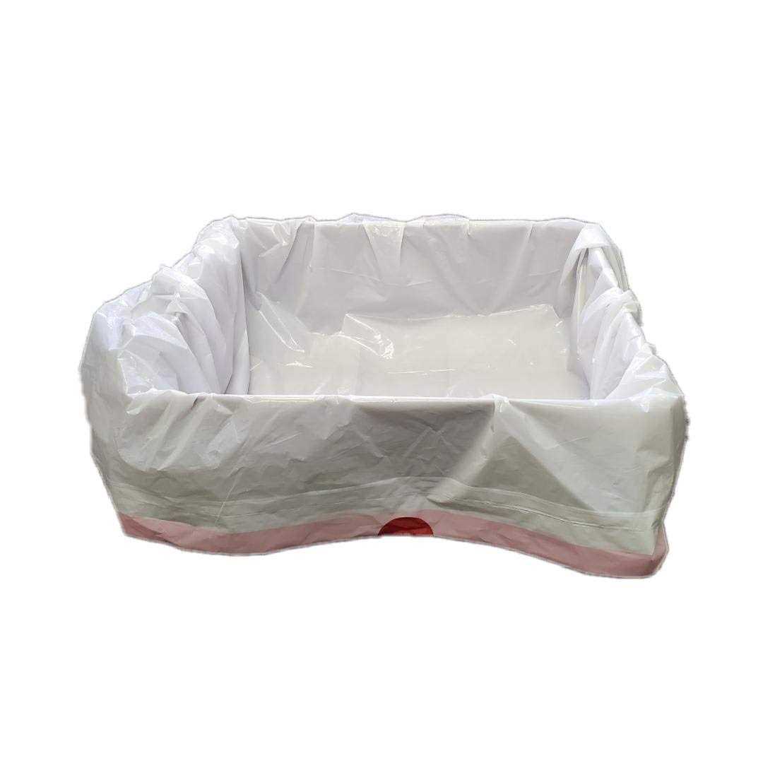 Extra heavy duty jumbo cat litter box liners 20 count cat waste liners - Healthber