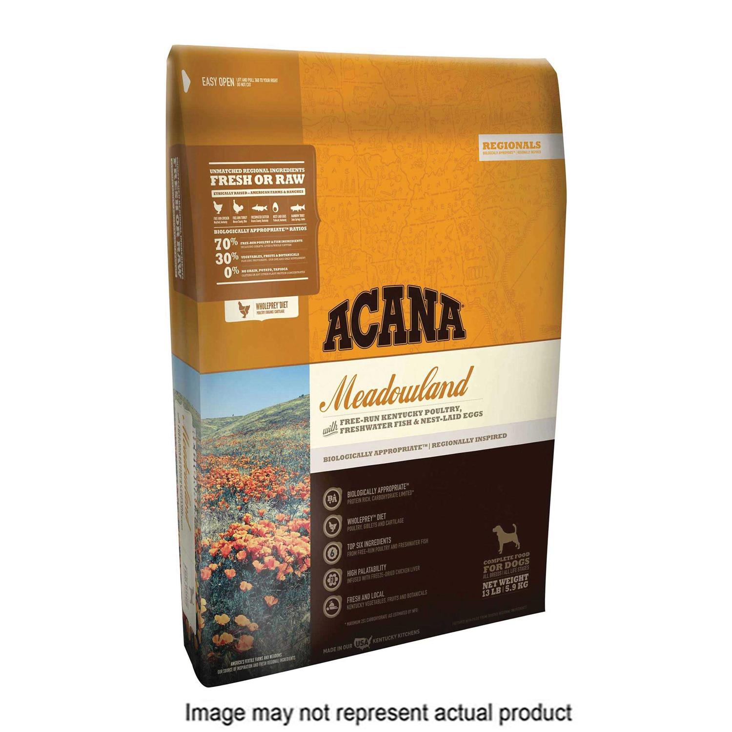 Acana Regionals Meadowland Dry Dog Food - Healthber