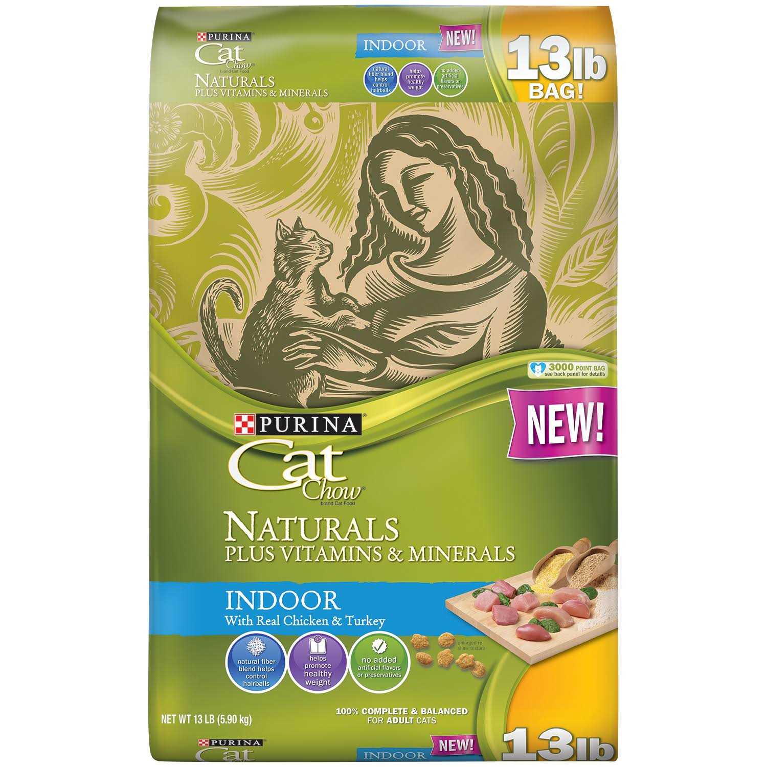Purina Cat Chow Naturals Indoor Dry Cat Food - Healthber