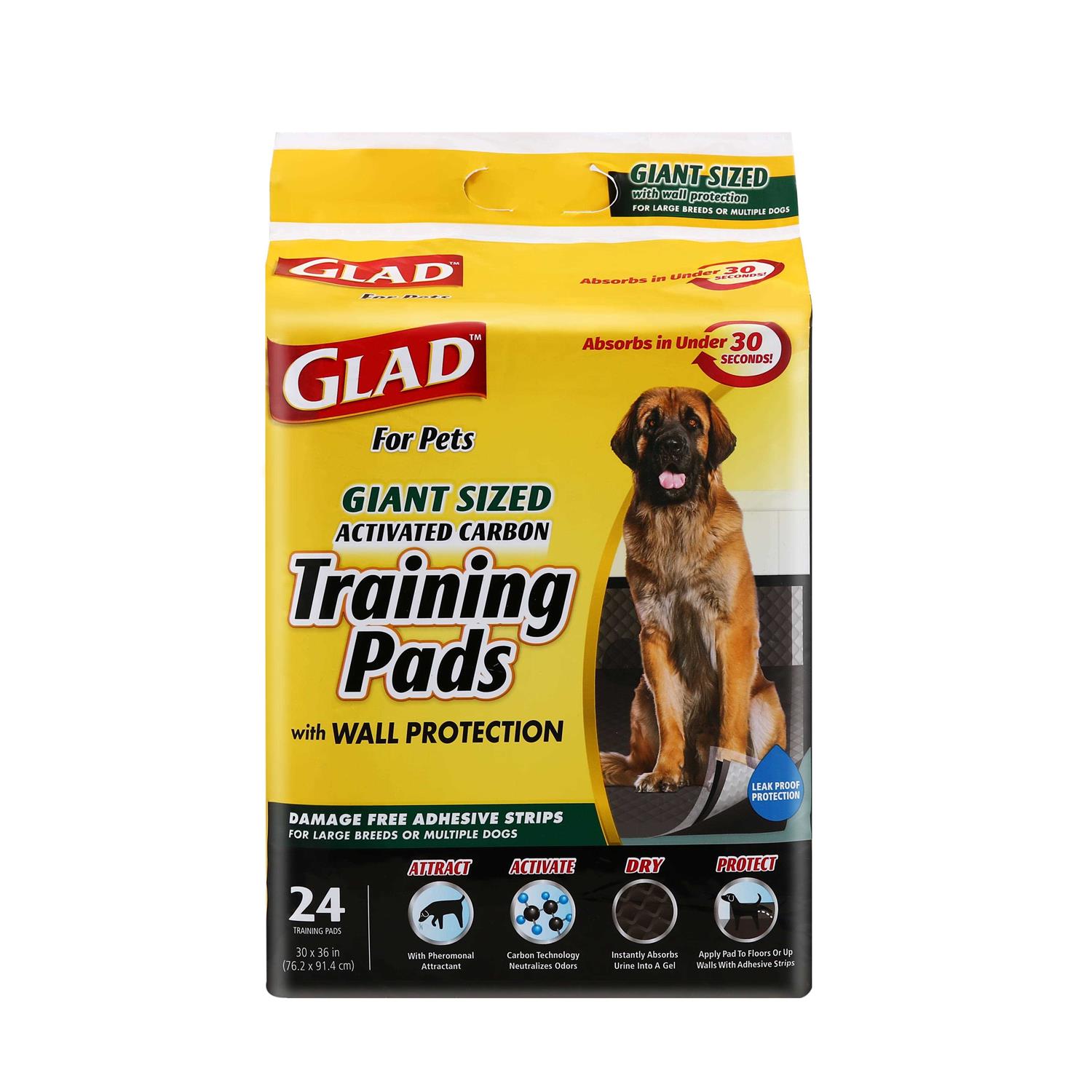Glad for Pets Giant Size Activated Carbon Puppy Training Pads - Healthber