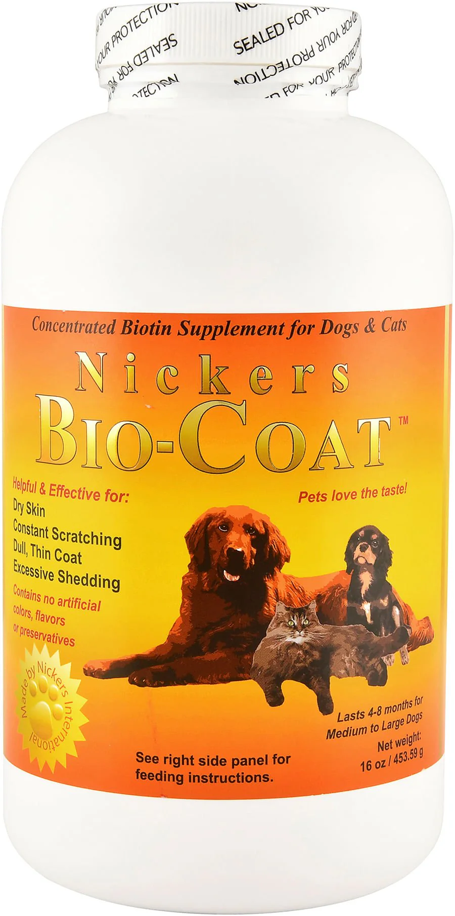 Bio-Coat Biotin Supplement for Dogs & Cats - Healthber