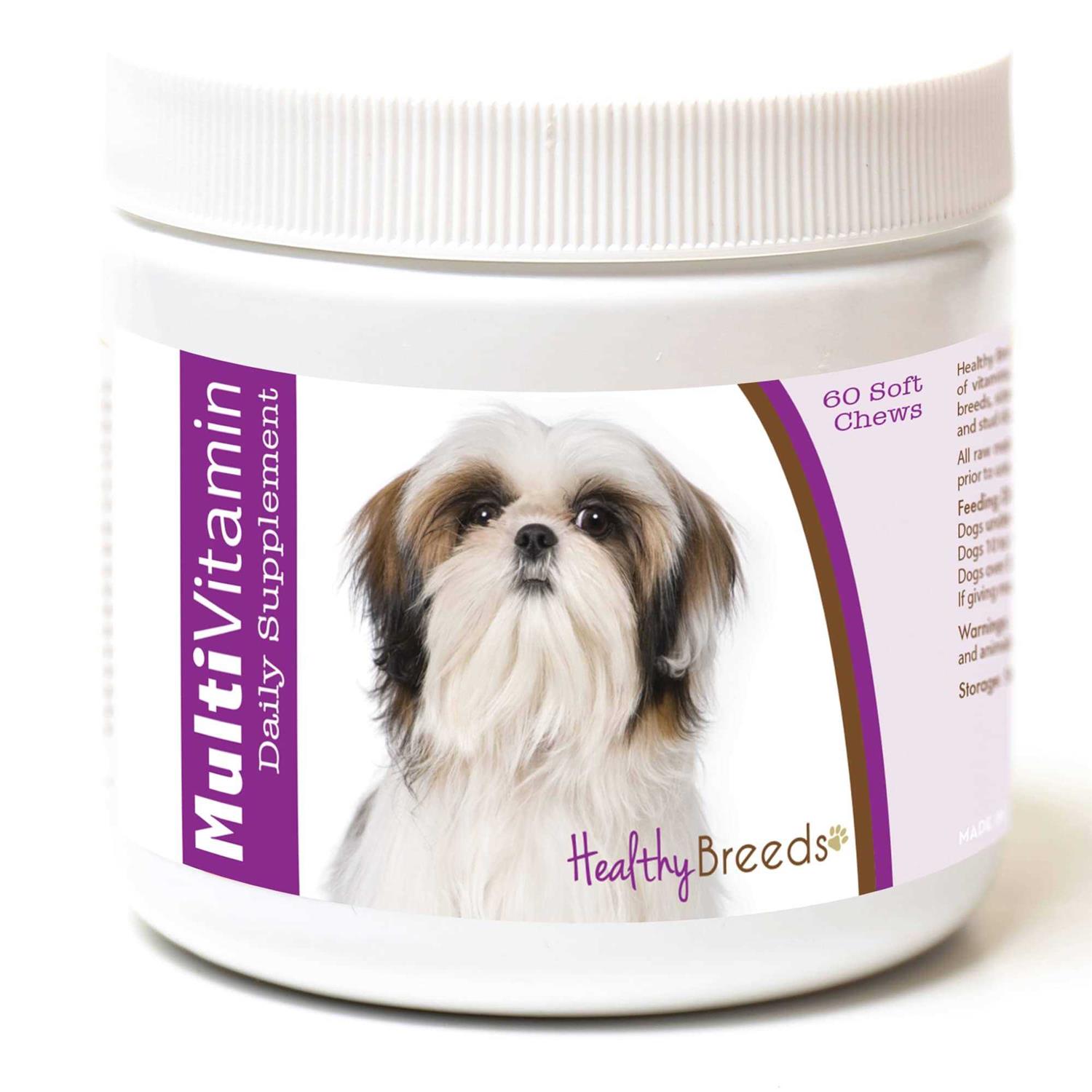 Healthy Breeds Shih Tzu Multi-Vitamin Soft Chews 60 Count - Healthber
