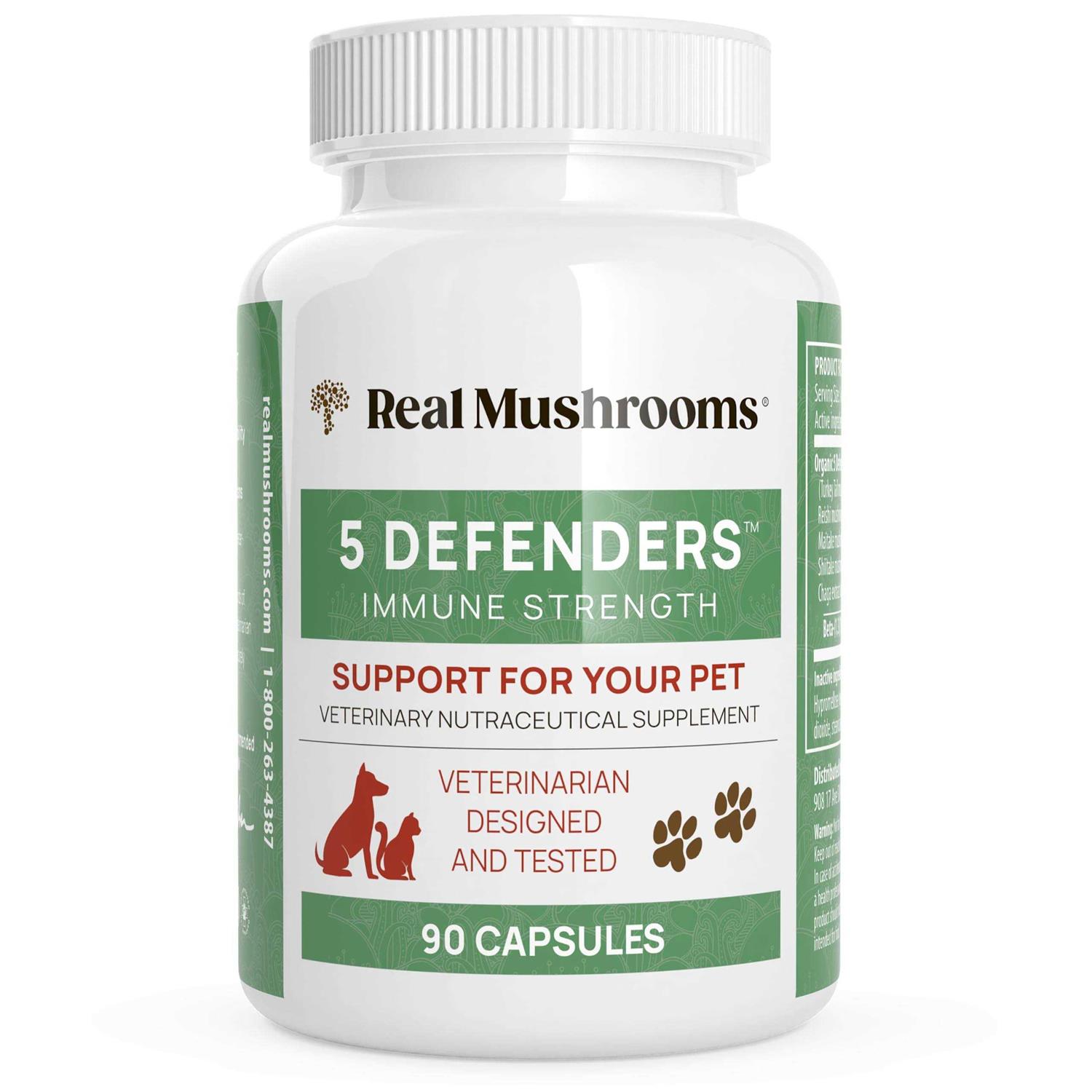 Real Mushrooms 5 Defenders Organic Mushroom Blend - Healthber