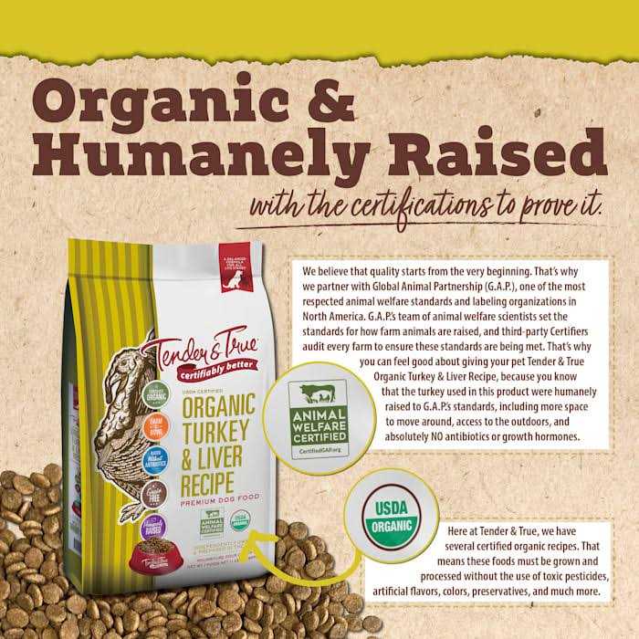 Tender & True Organic Turkey & Liver Recipe Dog Food - Healthber