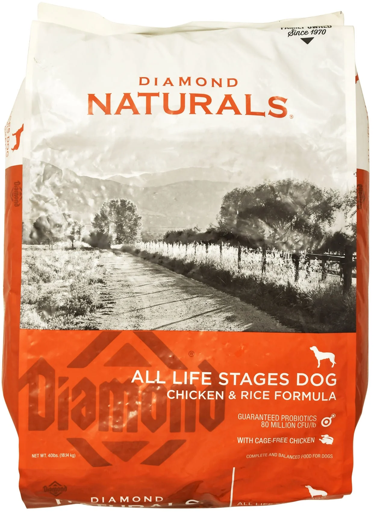 Diamond Naturals Chicken & Rice Formula, 40 lb - Healthber