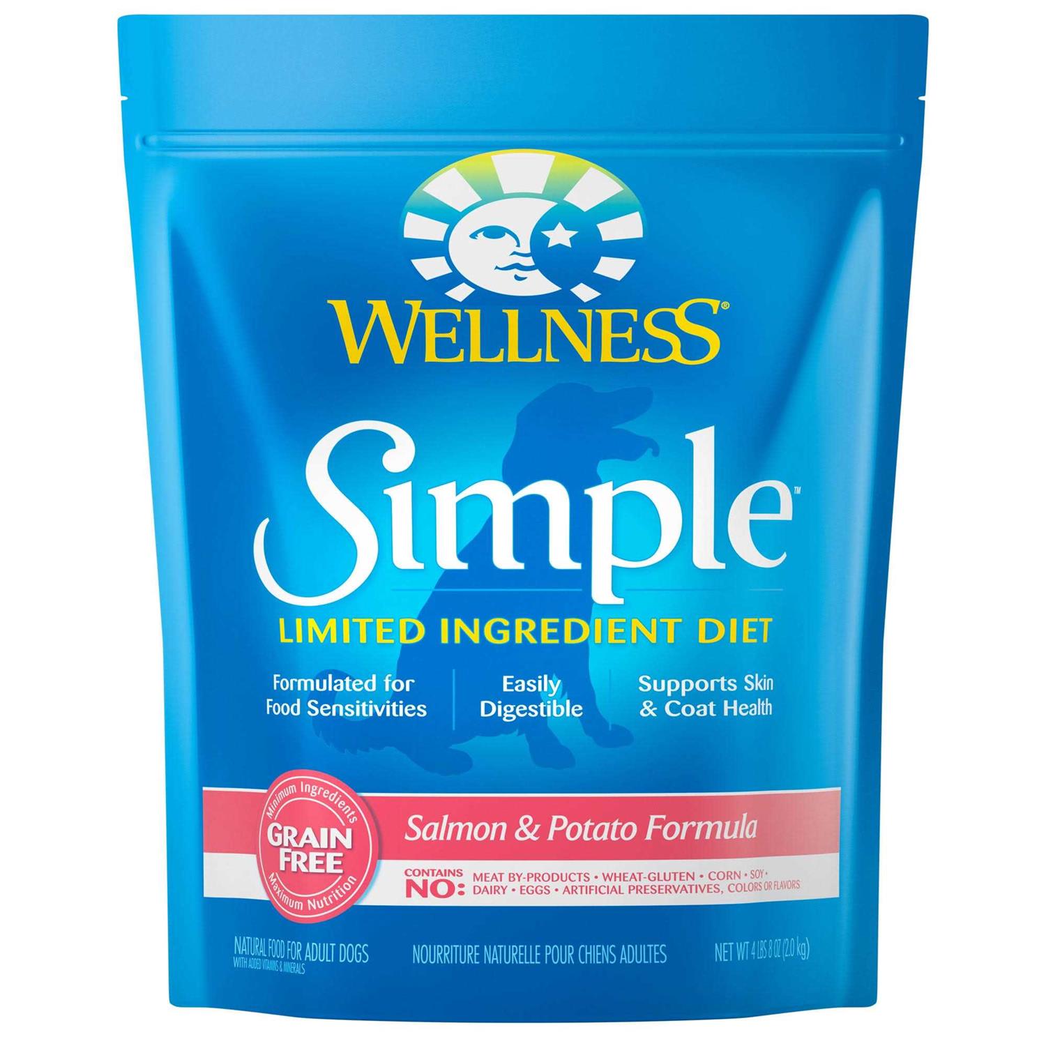 Wellness Simple Limited Ingredient Diet Grain Free Salmon & Potato Natural Dry Dog Food - Healthber