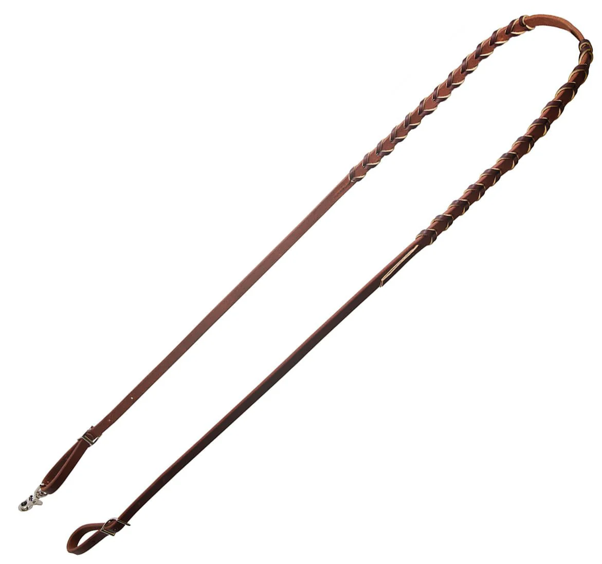 Professional's Choice Heavy Oiled Laced Barrel Reins - Healthber