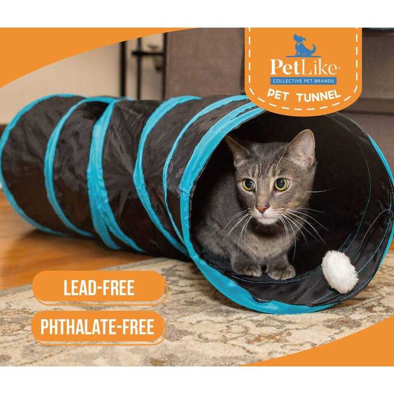 Bemodst Cat Tunnel for Indoor Cats, 2 Way/3 Way/4 Way/5 Way Cat Tubes and Tunnels Collapsible S-shape Small Animal Tubes Kitty Tunnels Interactive - Healthber