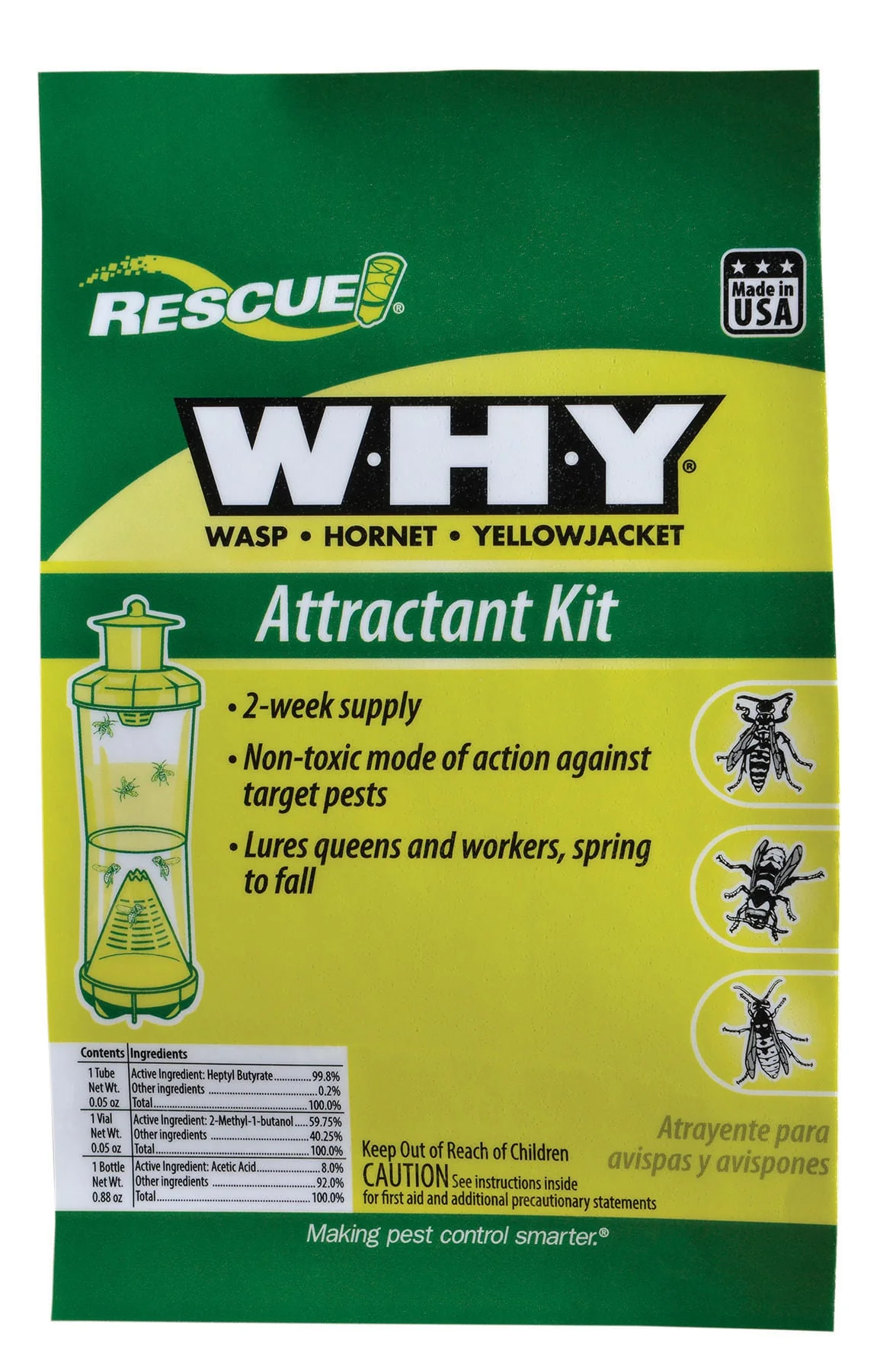 W-H-Y Traps (& Refills) for Wasps, Hornets, and Yellowjackets - Healthber
