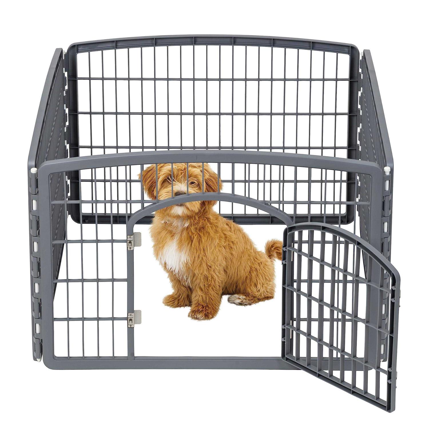 Iris USA Exercise 4-Panel Pet Playpen with Door - Healthber