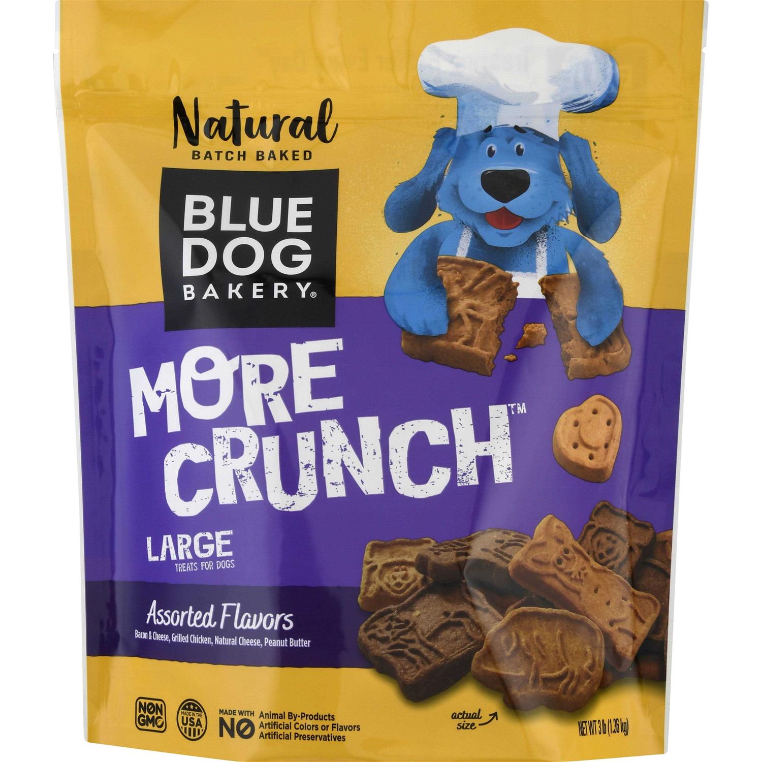 Blue Dog Bakery More Crunch Assorted Flavors Dog Treats - Healthber