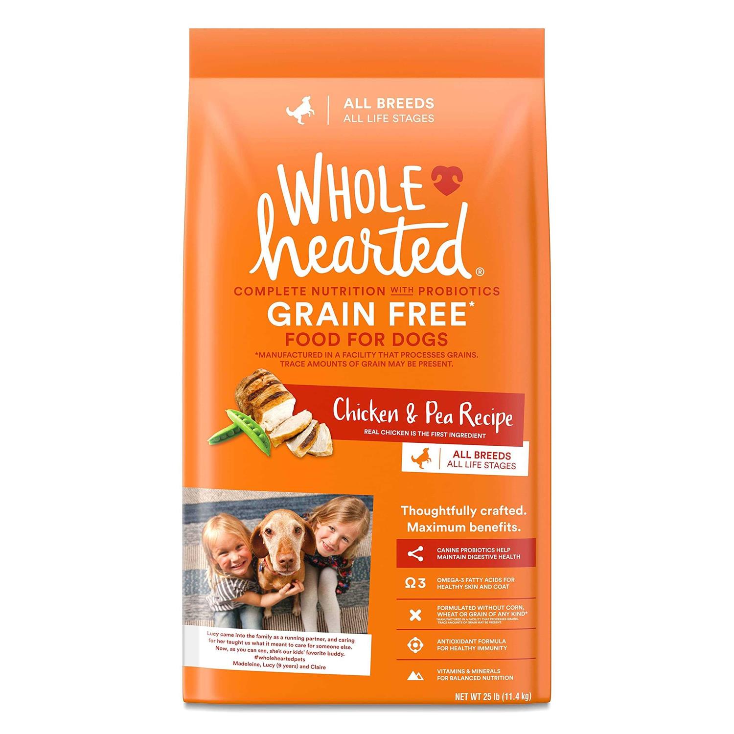 WholeHearted Grain Free Breed Chicken & Pea Recipe Dry Dog Food - Healthber