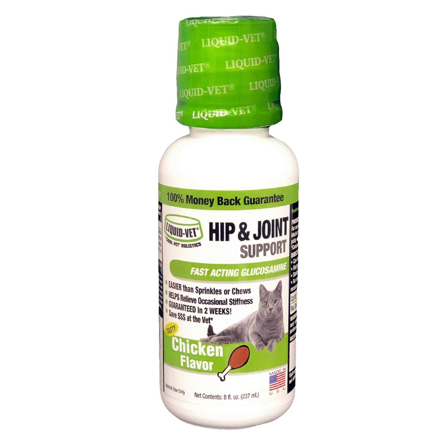 Liquid-Vet Chicken Hip & Joint Support Cat Formula - Healthber