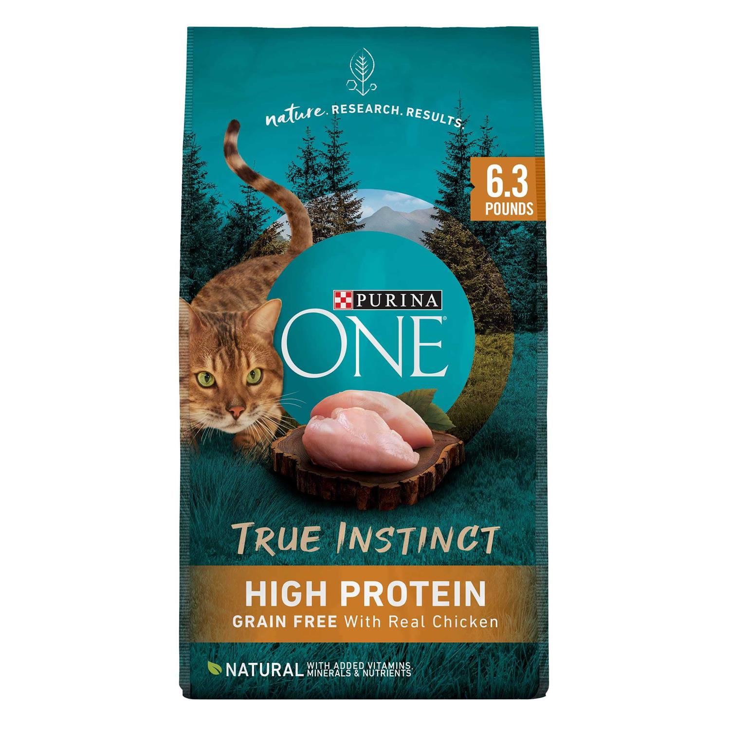 Purina ONE Natural High Protein Grain Free Dry Cat Food - Healthber