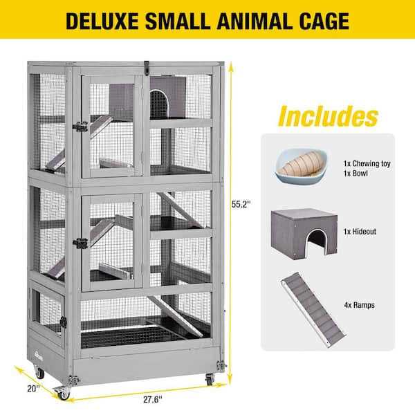 Aivituvin Wooden Ferret Cage AIR38-1 - Healthber
