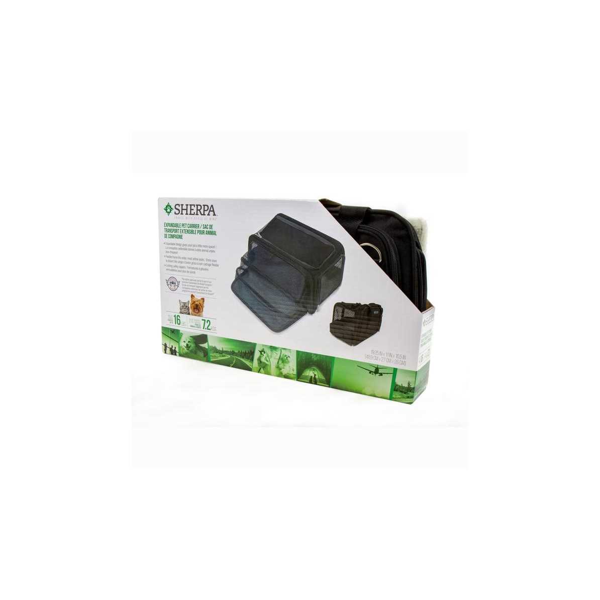 Sherpa Airline Approved Expandable Cat & Dog Travel Carrier - Healthber